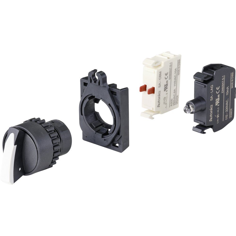 Thumbnail - TRU COMPONENTS Schalter TRU COMPONENTS TC-9860136 S2SRN-S5W Wahltaste Knebel Weiß 2 x 60 ° 1 (S2SRN-S5W)