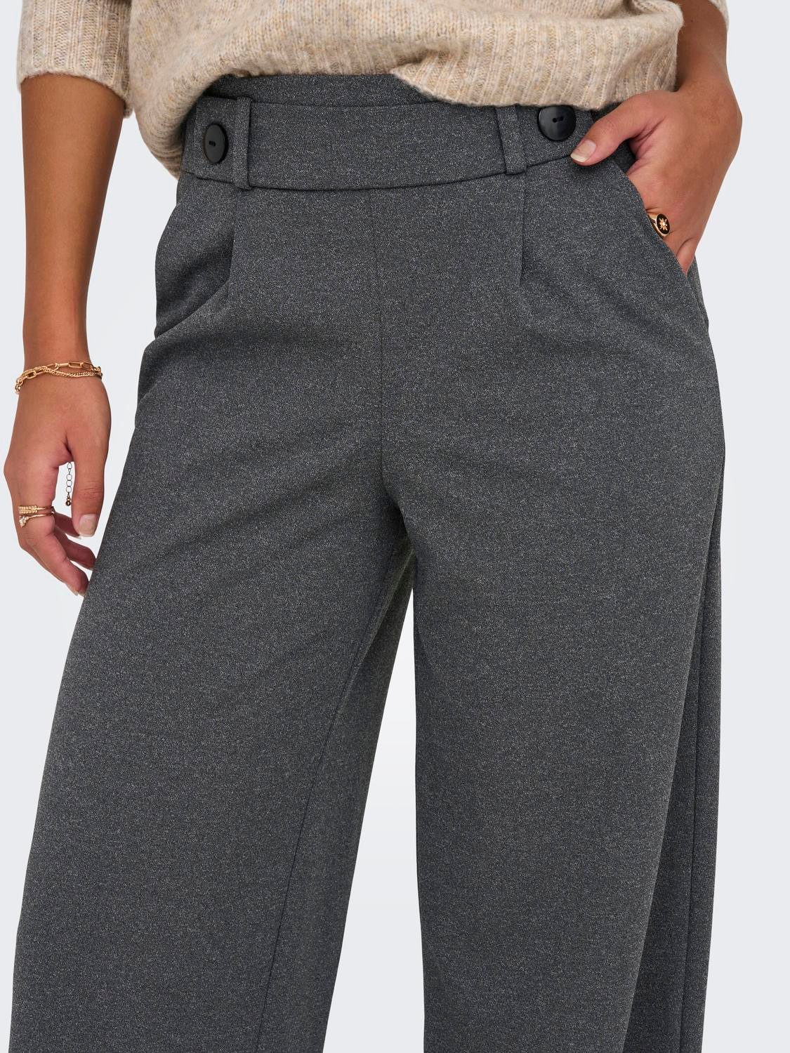 JDY Jerseyhose JDYGEGGO NEW LONG PANT JRS NOOS mit dekorativem Riegel vorne günstig online kaufen