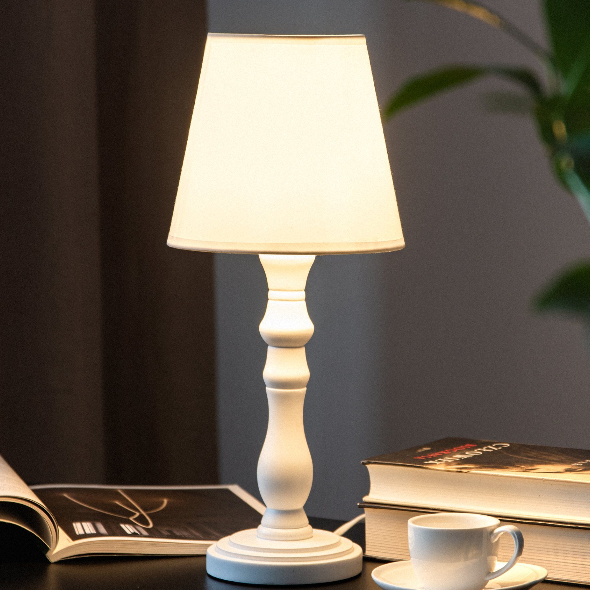 Konsimo Tischleuchte Tischlampe GITTA Leuchtmittel ohne Tischleuchte