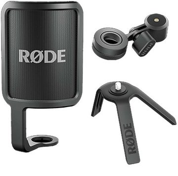 RØDE Mikrofon NT-USB mit Zubehör und MS138 Gelenkarm