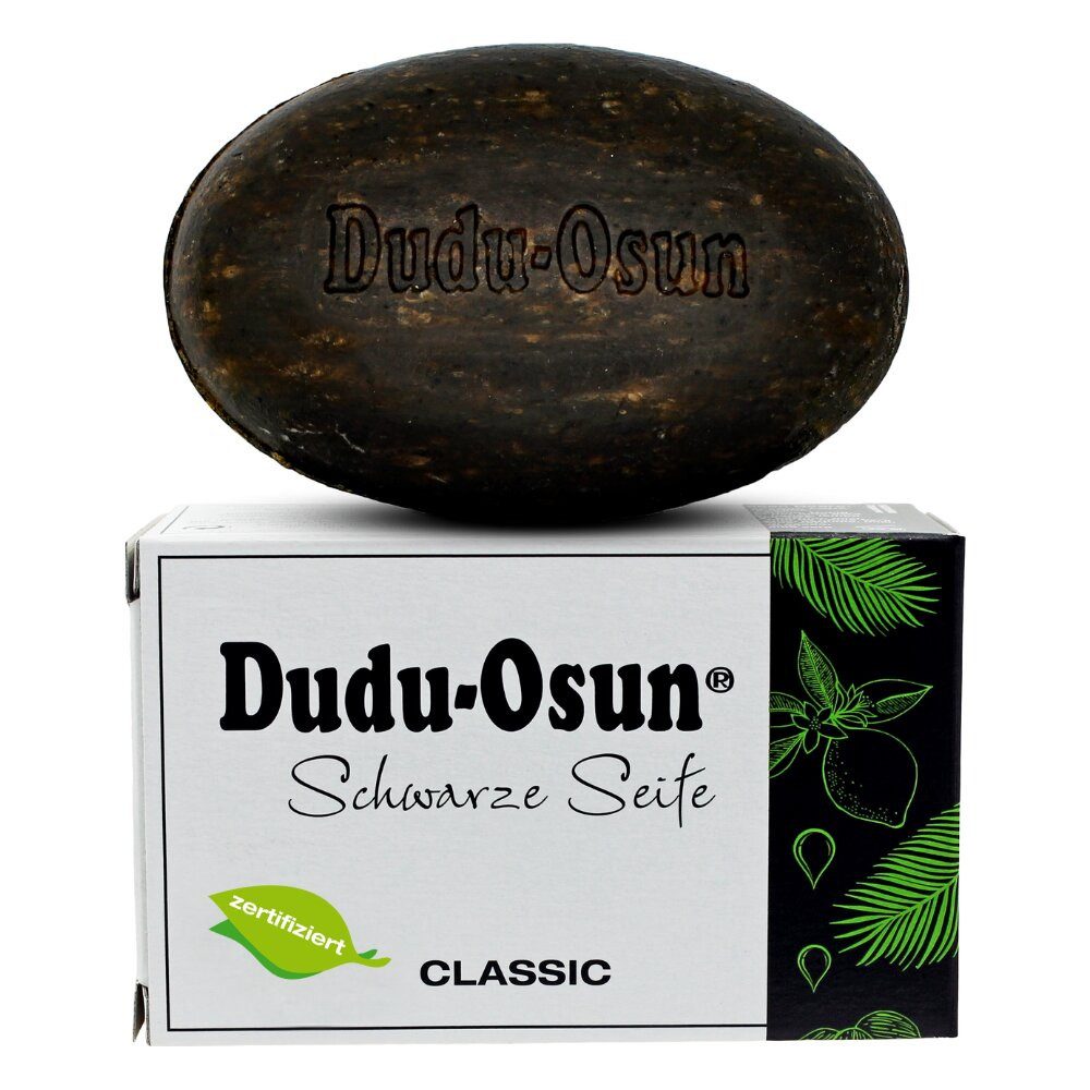 Dudu-Osun Feste Duschseife schwarze Seife classic, Schwarz, 150 g