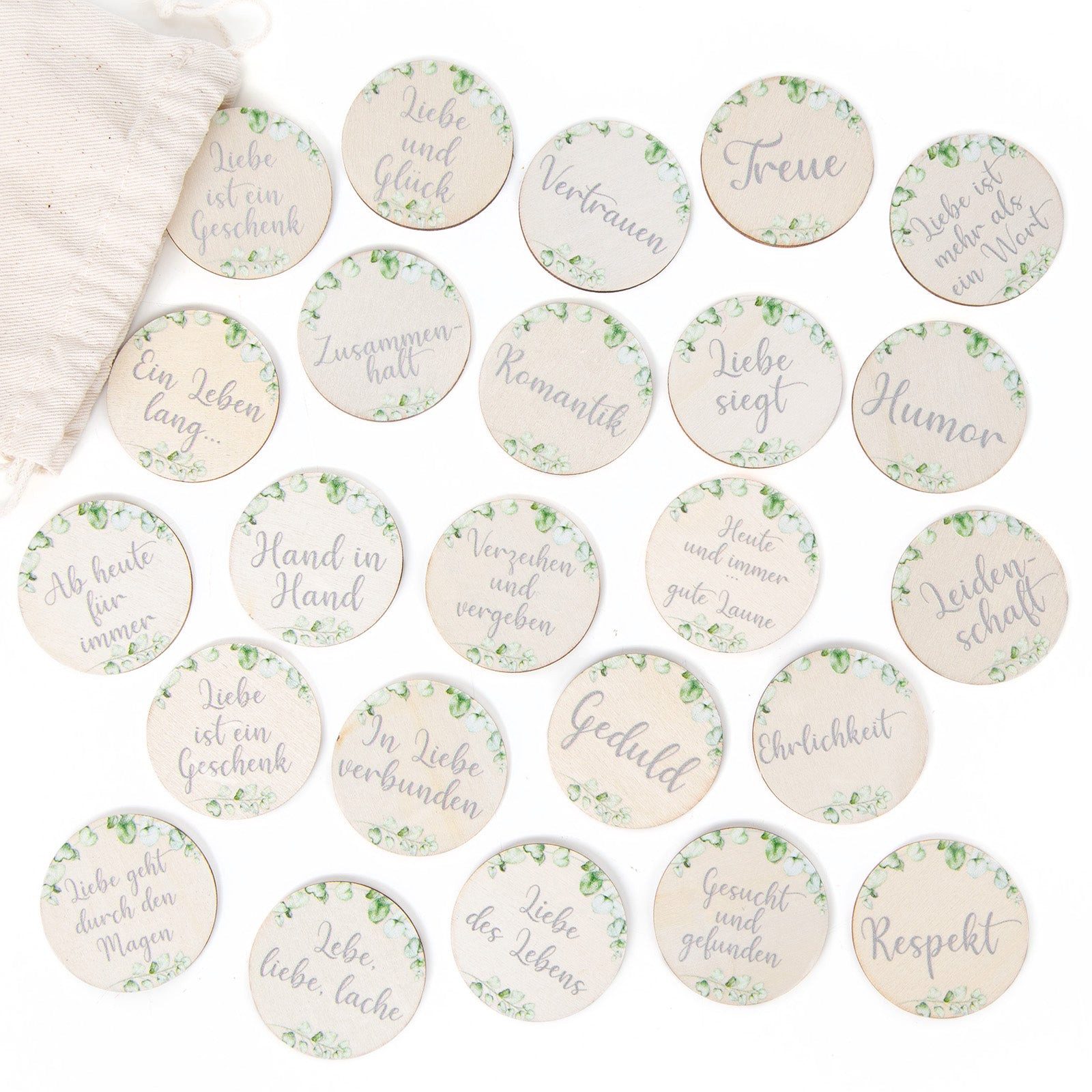 Logbuch-Verlag Dekofigur Eukalyptus Dekoration Hochzeit Streudeko Tischdeko günstig online kaufen