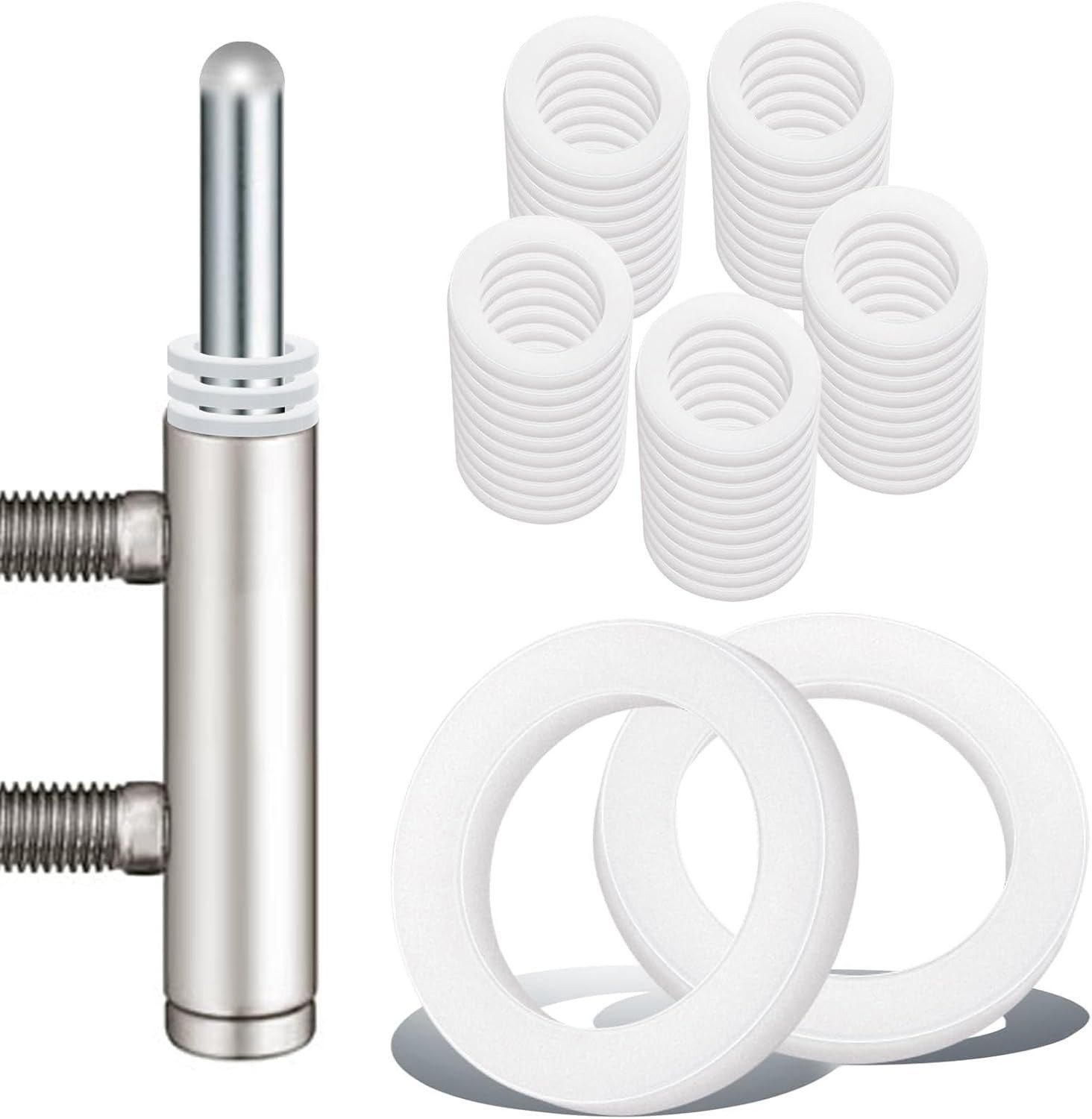 FELIXLEO Unterlegscheibe Fitschenringe Kunststoff 1mm 2mm Türscharnier Unterlage, 300-St.