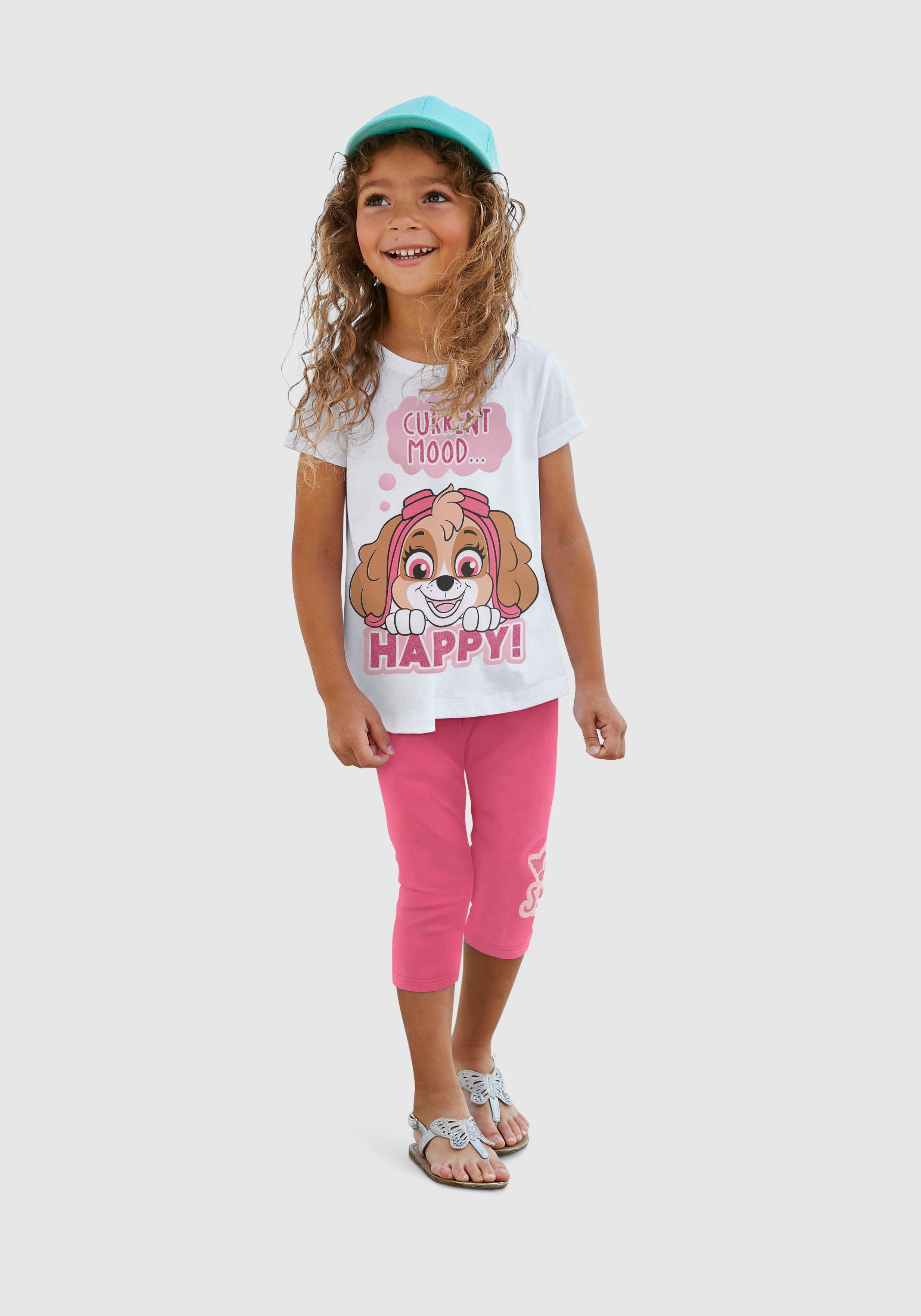 PAW PATROL Shirt & Leggings (Set, 2-tlg) mit Glitzerdruck | Shirt-Sets