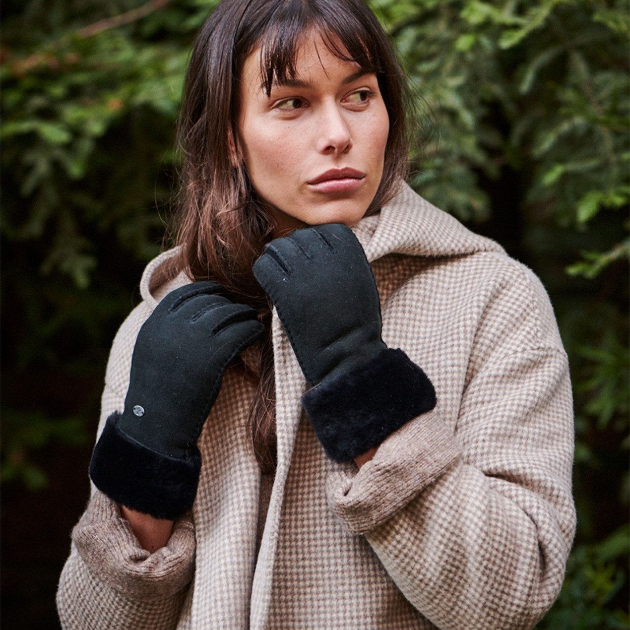 Emu Australia Multisporthandschuhe Winterhandschuhe Apollo Bay - weiches Lammfellinnenfutter - schwarz