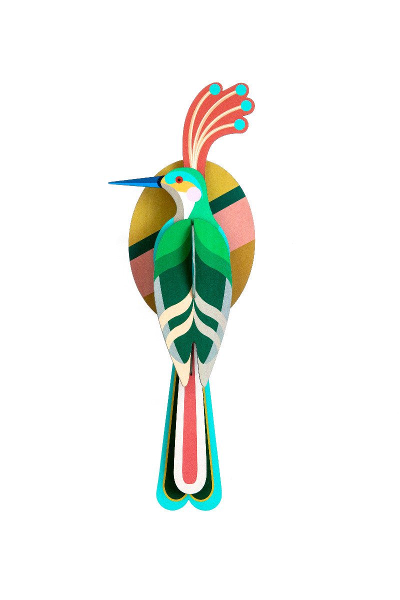 studio ROOF Wanddekoobjekt 3D Paradiesvogel Nias (1 St), Zum Zusammenstecken
