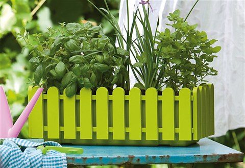 Emsa Blumenkasten »LANDHAUS«, grün (BxT 50x20 cm) OTTO