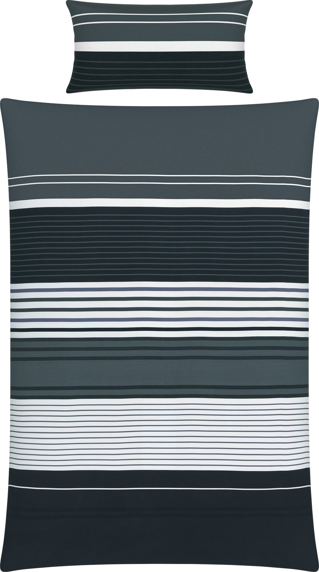 Erwin Müller Bettwäsche Bettwäsche, Mako-Satin, Streifen