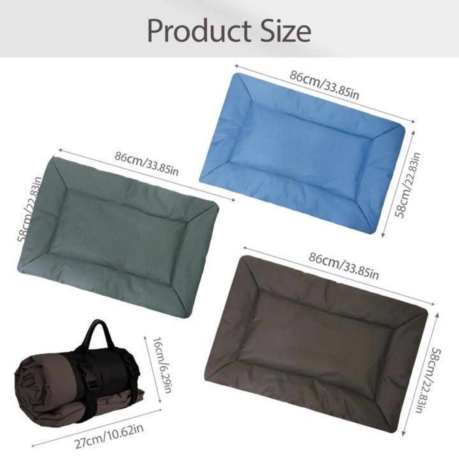 JIAMIAN Schutzkragen Hundedecke Unterwegs Faltbar Wasserdicht Orthopädisches Hundebett