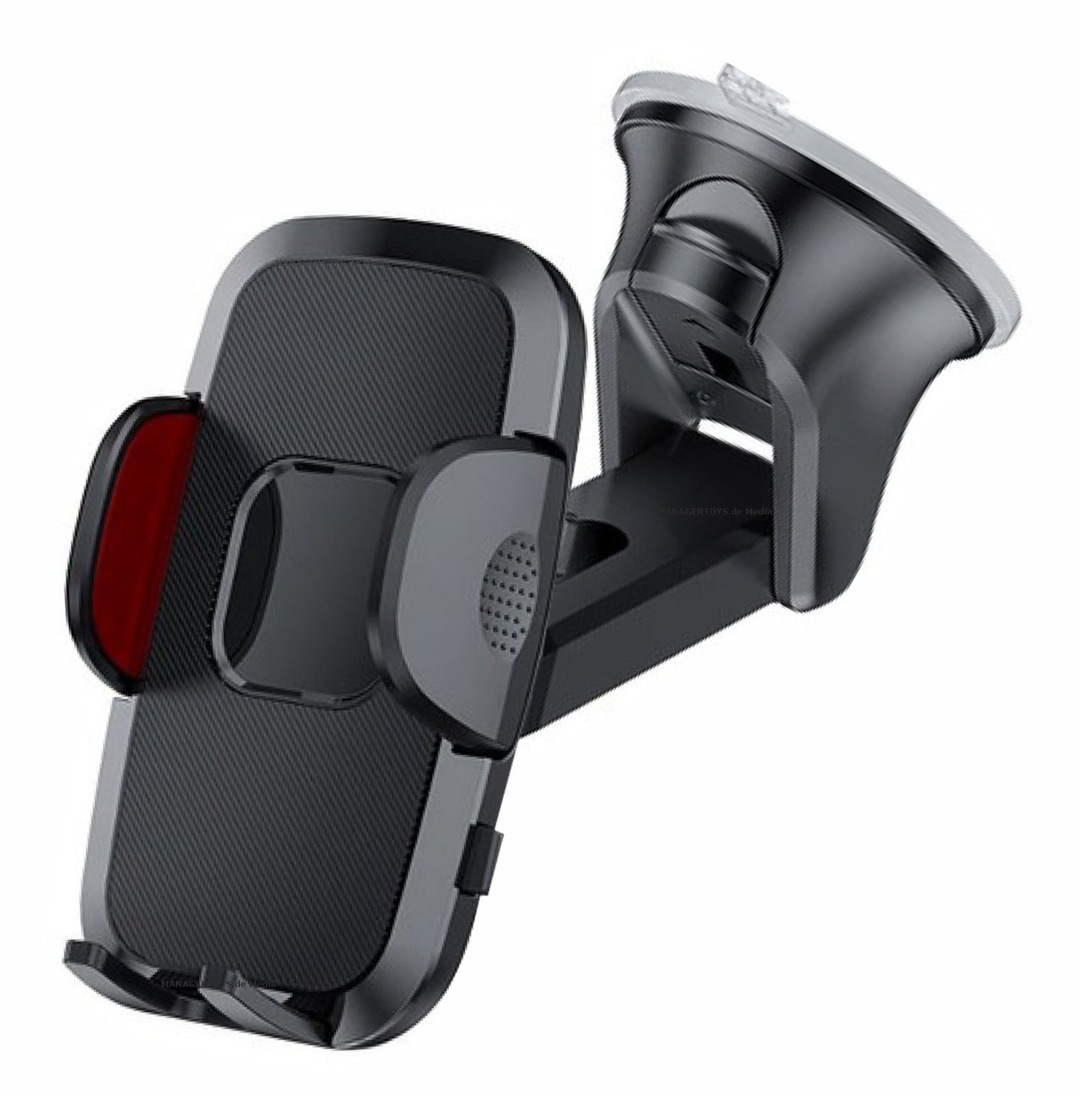 SECUMAX Handy-Halterung Universal Smartphone Auto Scheiben Global Halter 360° + 270°