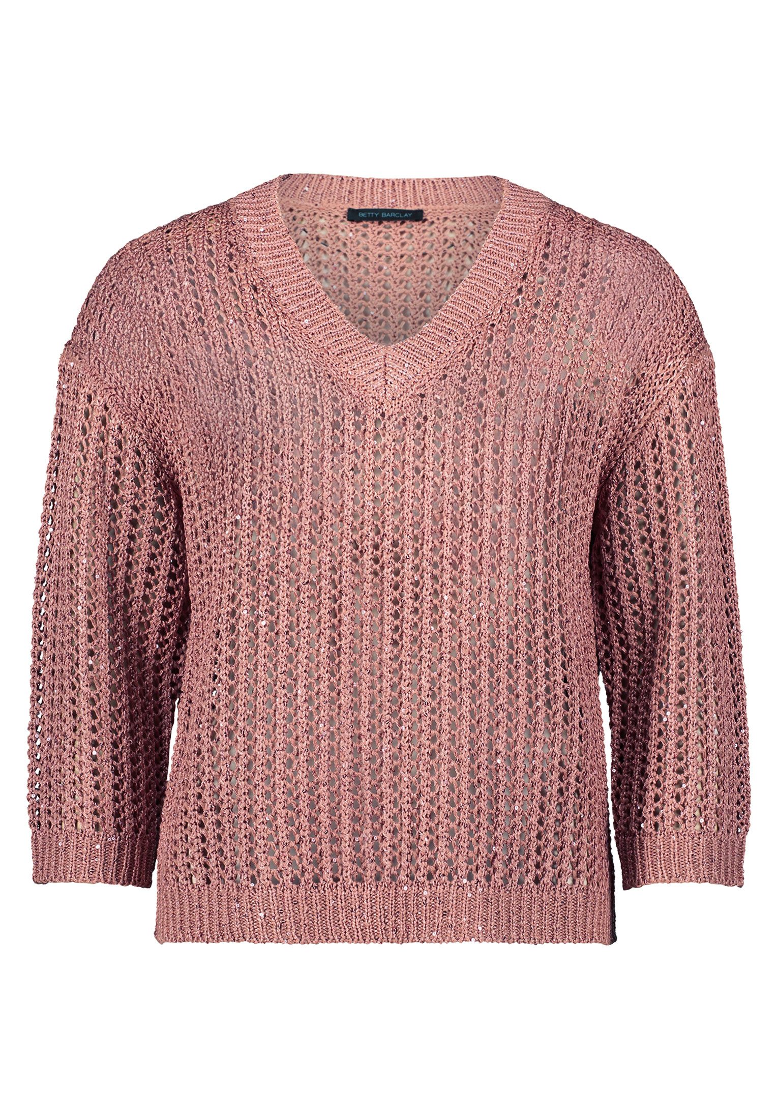 Betty Barclay Strickpullover Damen Lochstrick-Pullover mit Pailletten (1-tl günstig online kaufen