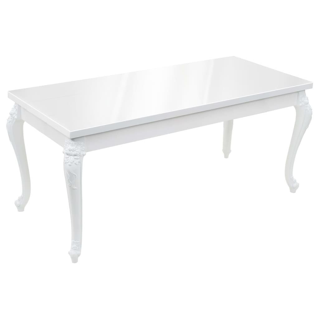 furnicato Esstisch 179x89x81 cm Hochglanz-Weiß günstig online kaufen