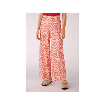 Oui Stoffhose orange regular (1-tlg)