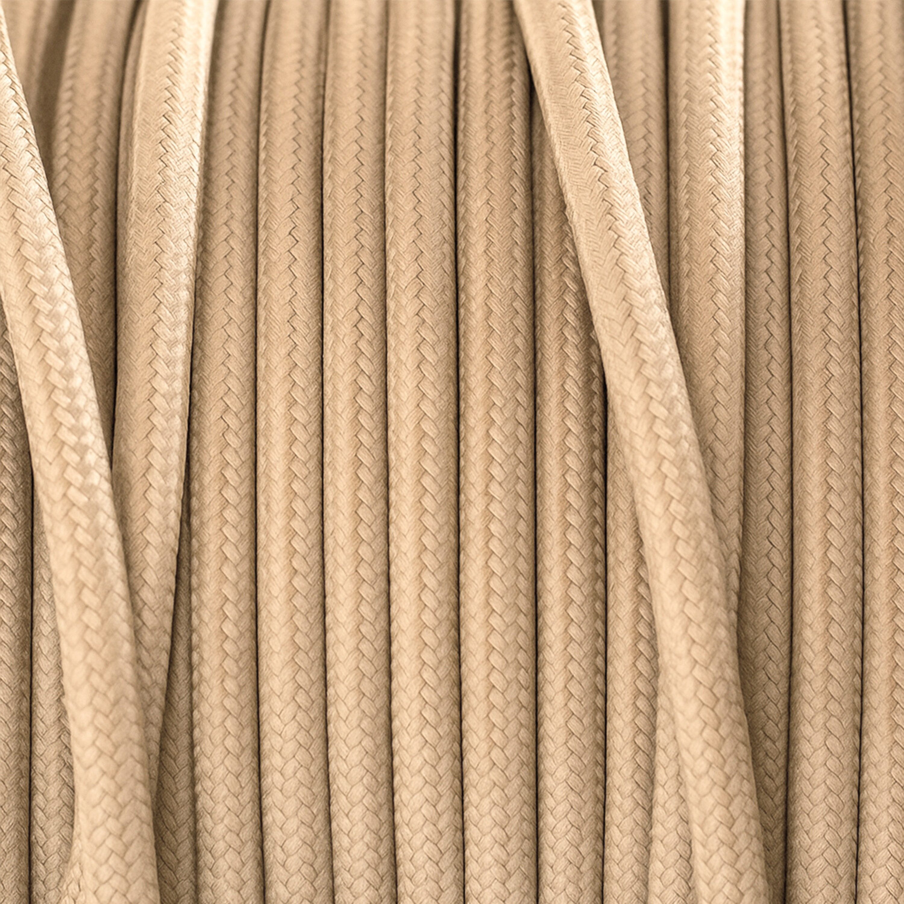 smartect smartect Textilkabel Round Stromkabel, (1000 cm), Stoffkabel Elektro für eigenes DIY-Projekt