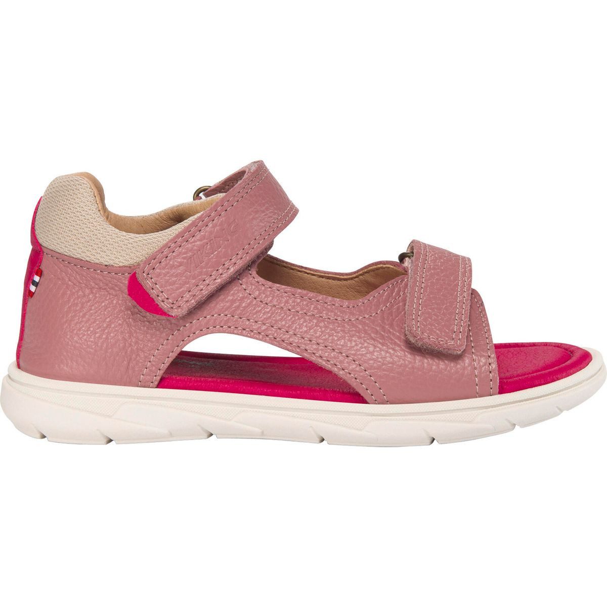 Viking Edel Sandal 2V Outdoorsandale Handgefertigte Kindersandalen aus Leder mit Gummisohle, die Komfort