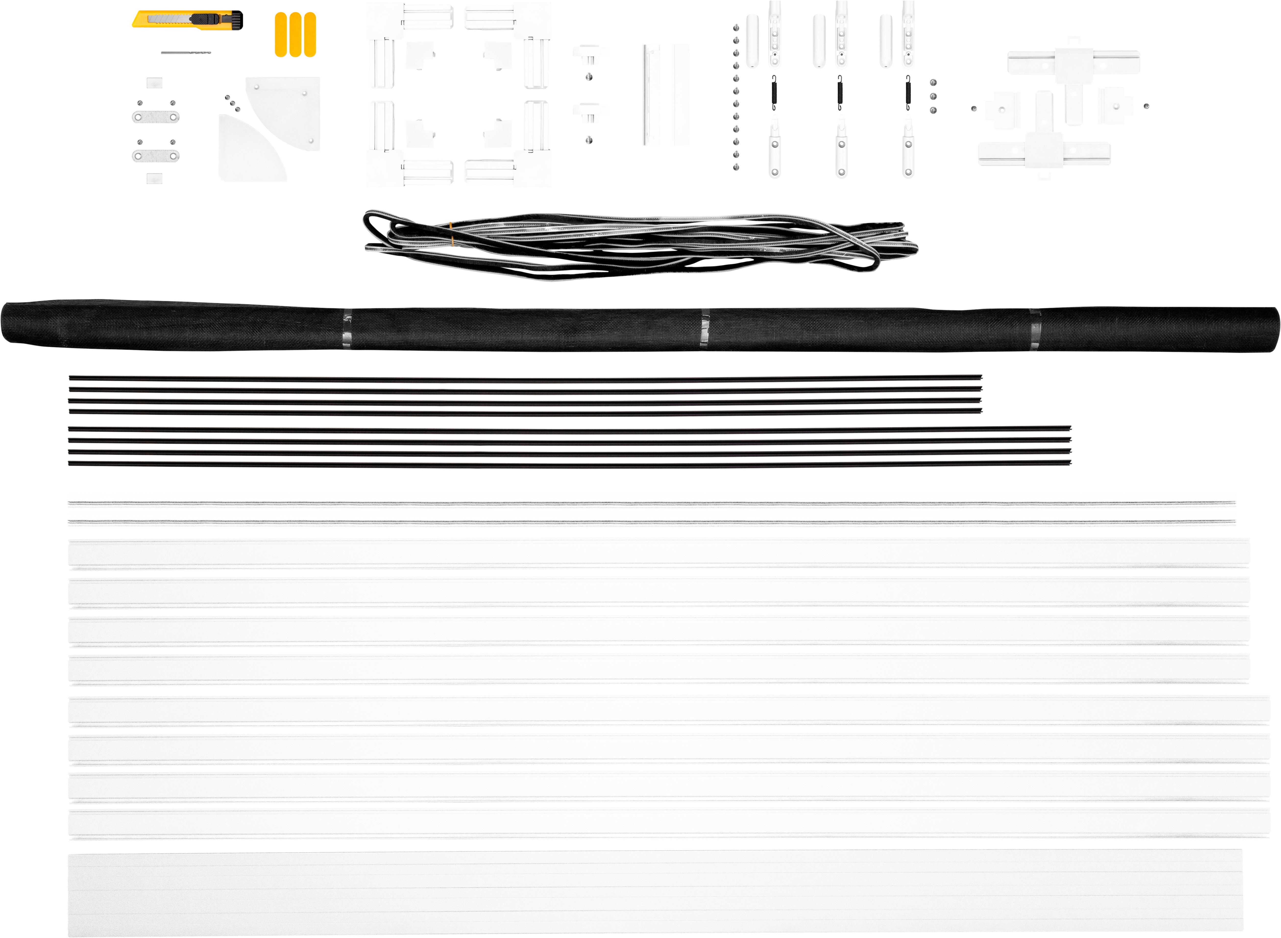 SCHELLENBERG Insektenschutz-Tür Premium, Fliegengitter für Balkontüren und Terrassentüren, (Set, 1-St), mit Aluminiumrahmen, 120 x 240 cm, anthrazit und weiß