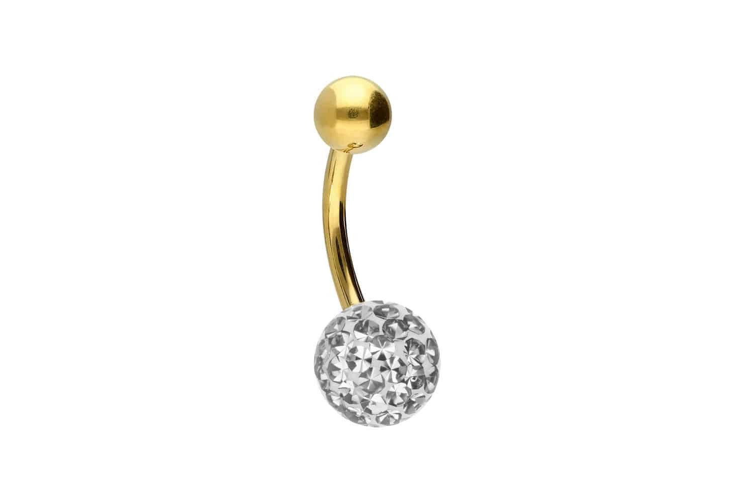 Bauchnabelpiercing Titan Bananabell EPOXY- + TITAN-KUGEL