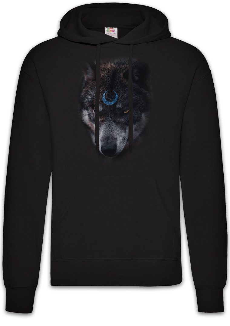 Urban Backwoods Hoodie Wolf Moon Herren Hoodie Wölfe Lupo Hirsch Lupus Wolves Reh Jagd Jäger (1-tlg) Bär Loup Rudel Wolfsrudel