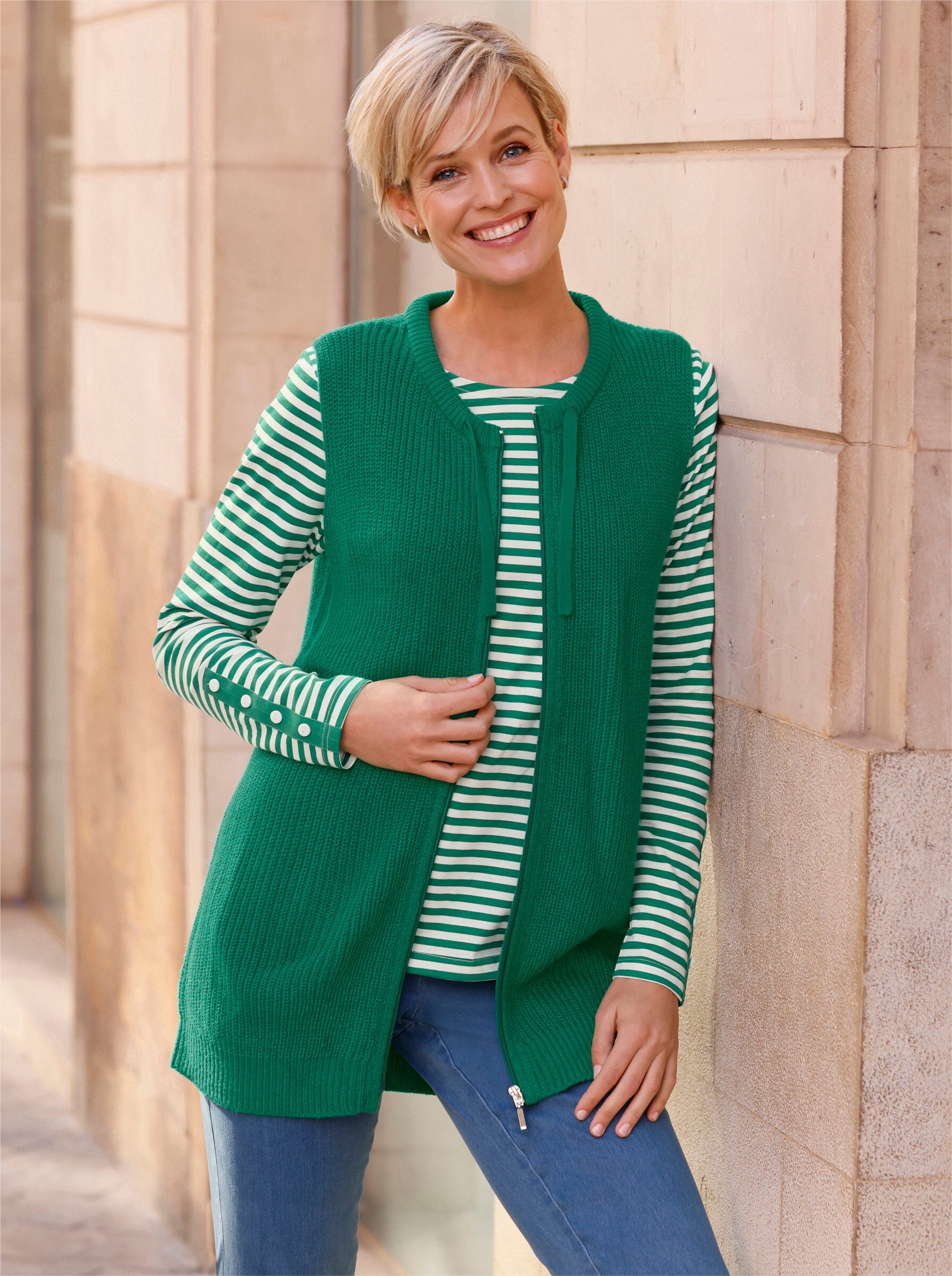 Sieh an! Strickweste Strickweste günstig online kaufen