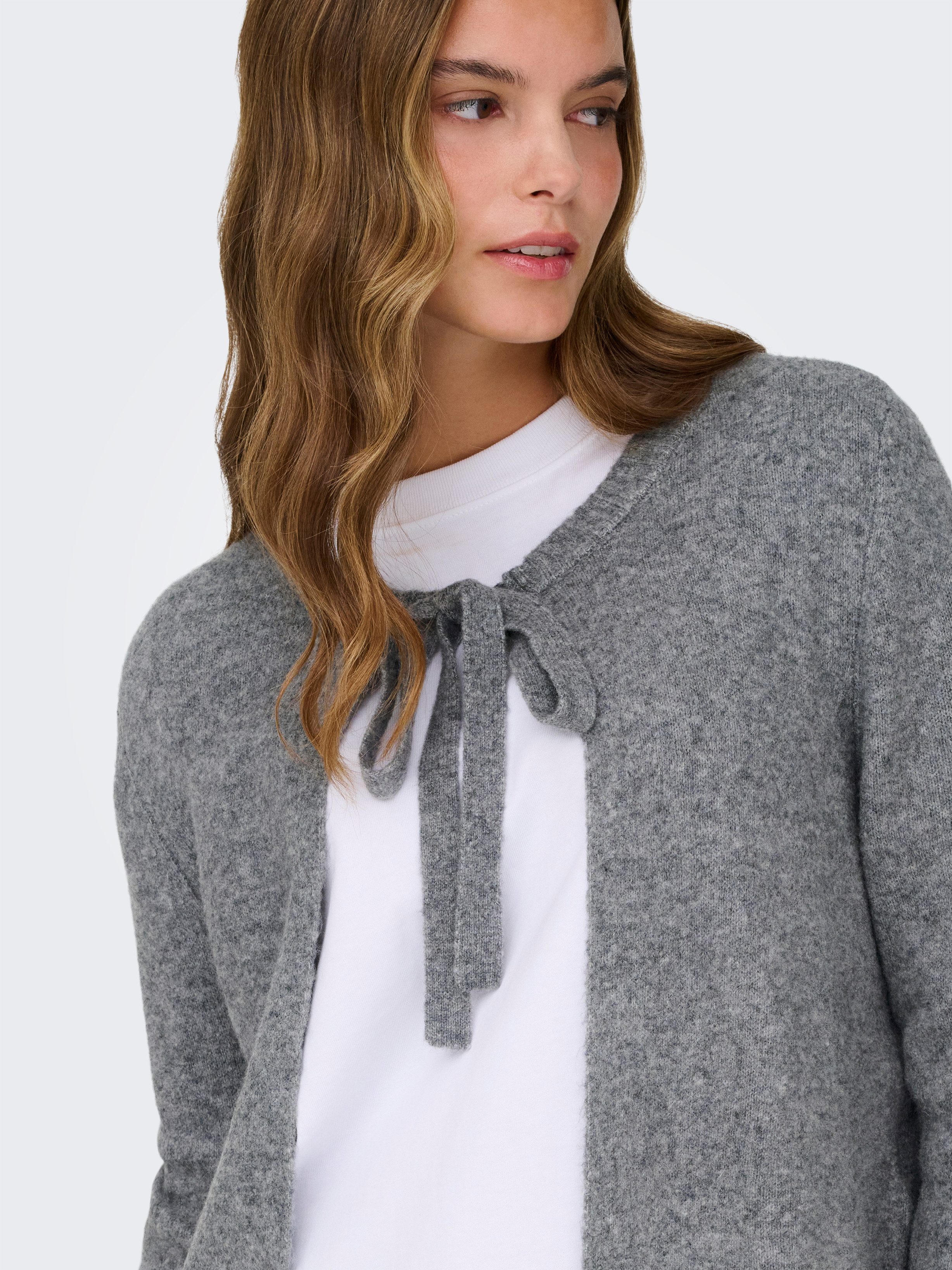 ONLY Strickjacke ONLJESSIE LS ONE STRING CARDIGA KNT