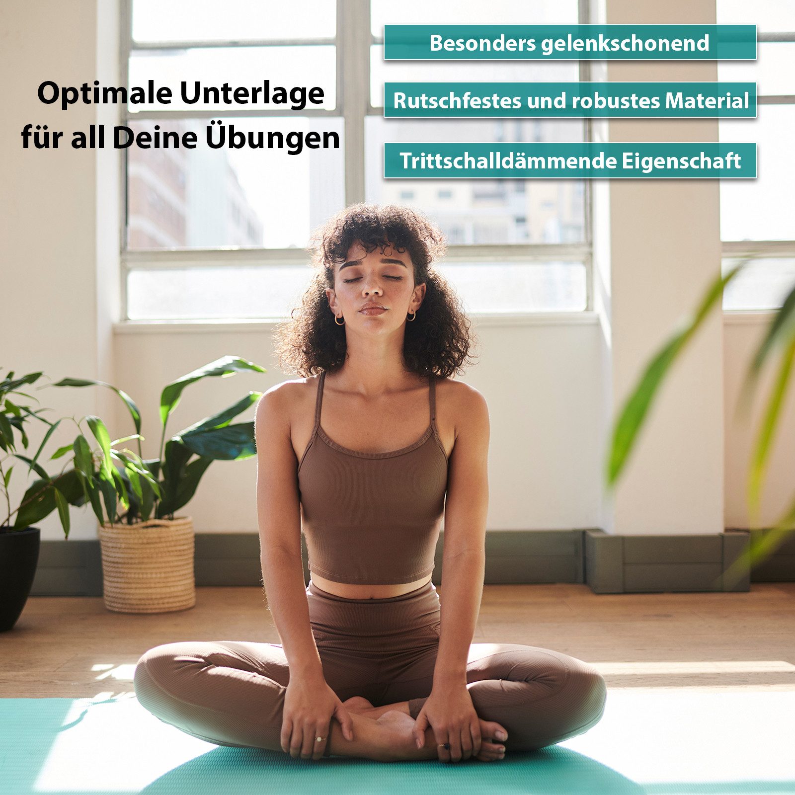 ALPIDEX Yogamatte ALPIDEX Yogamatte Extra Dick 1,5 cm