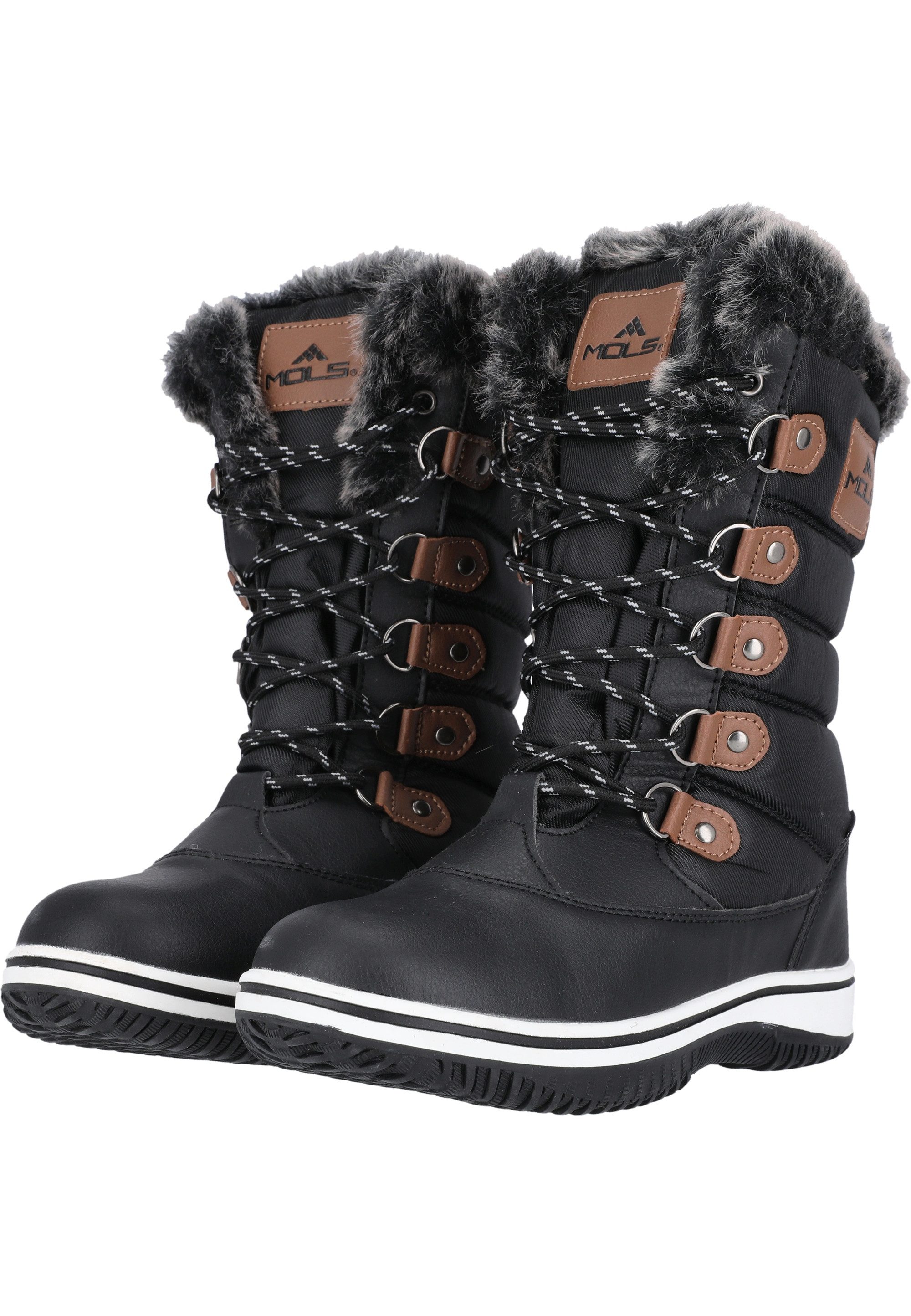 MOLS Enfield Stiefel mit modischem Kunstfell-Besatz günstig online kaufen