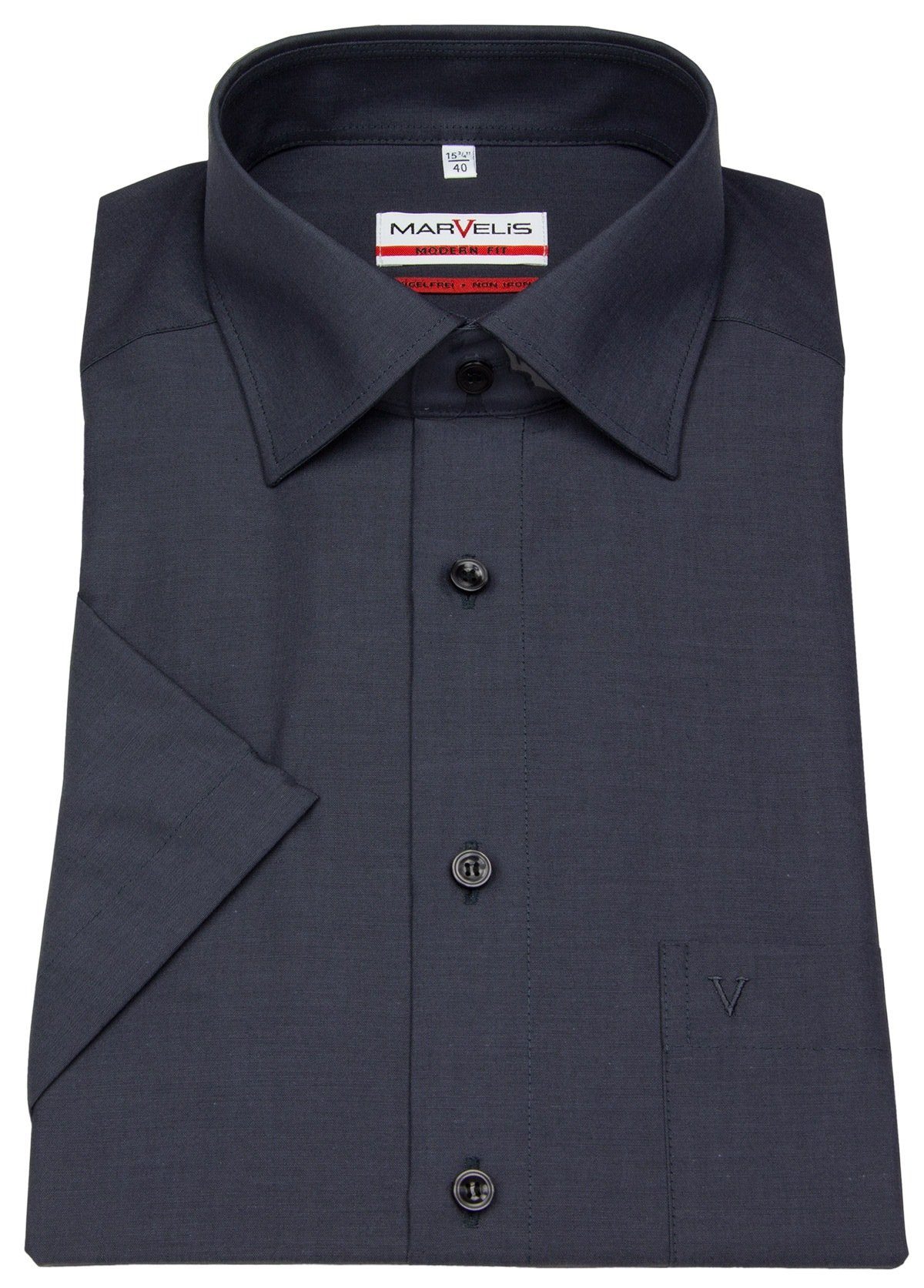 MARVELIS Kurzarmhemd Modern Fit leicht tailliert günstig online kaufen
