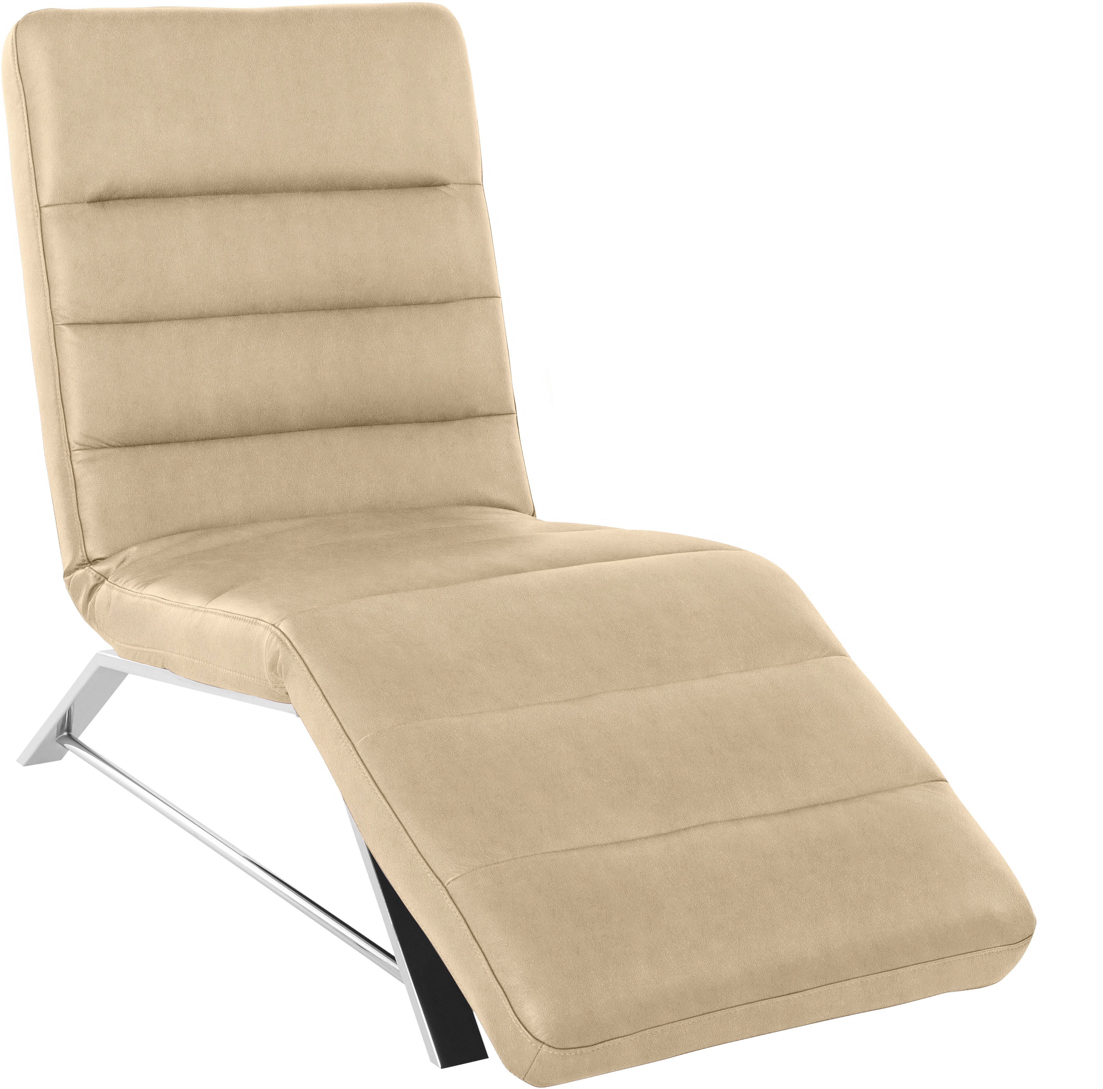 W.SCHILLIG Relaxliege daily dreams, Funktionsliege wahlweise mit Motor, Gestell Chrom, Breite 65 cm