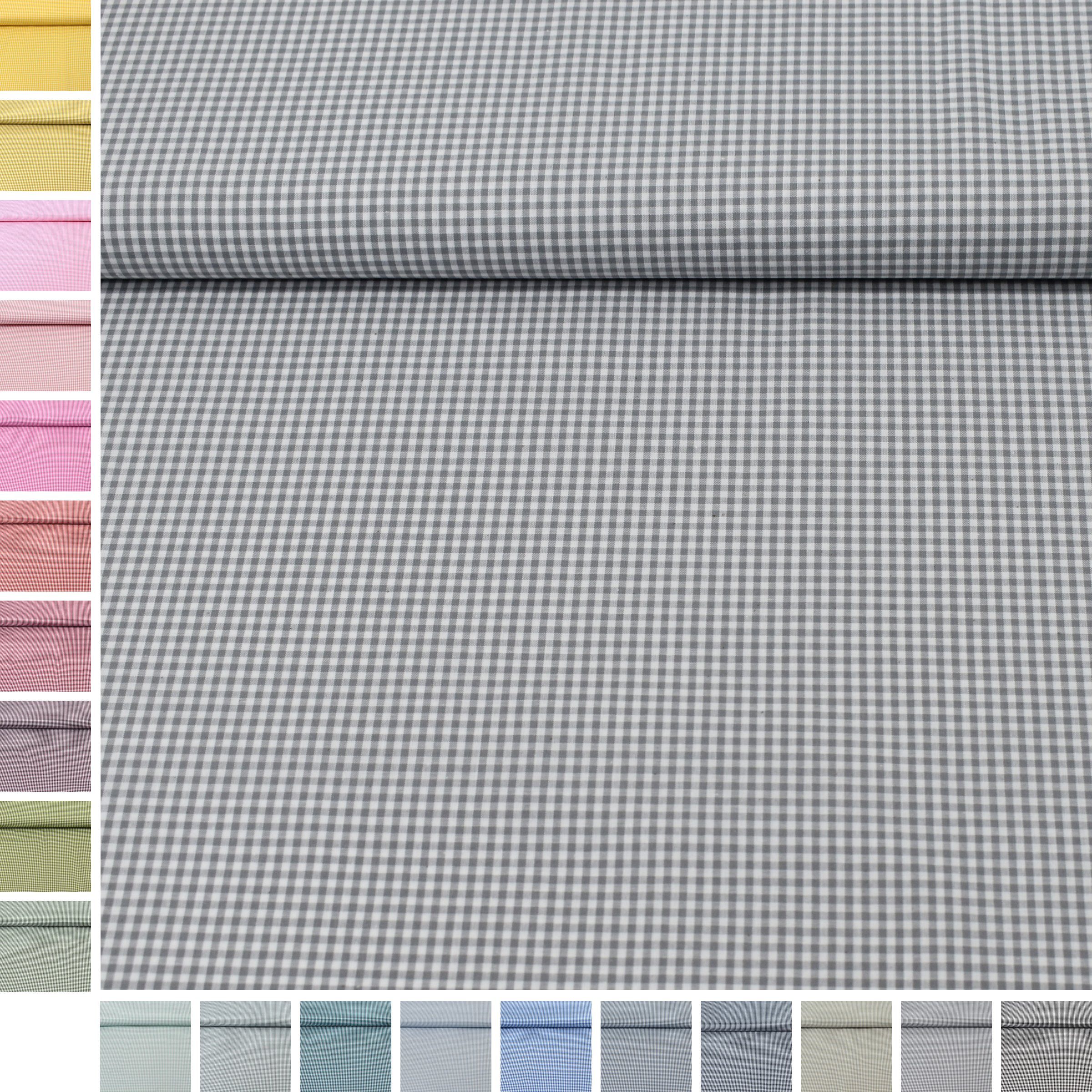 MAGAM-Stoffe Stoff "Mona", Vichy Karo klein Baumwollstoff aus Niederlande ÖKO-TEX Meterware 50cm