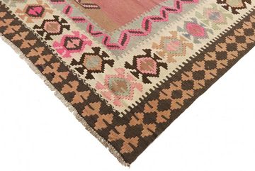 Orientteppich Perser Kelim Fars Azerbaijan Antik 451x196 Handgewebt Orientteppich, Nain Trading, Läufer, Höhe: 4 mm