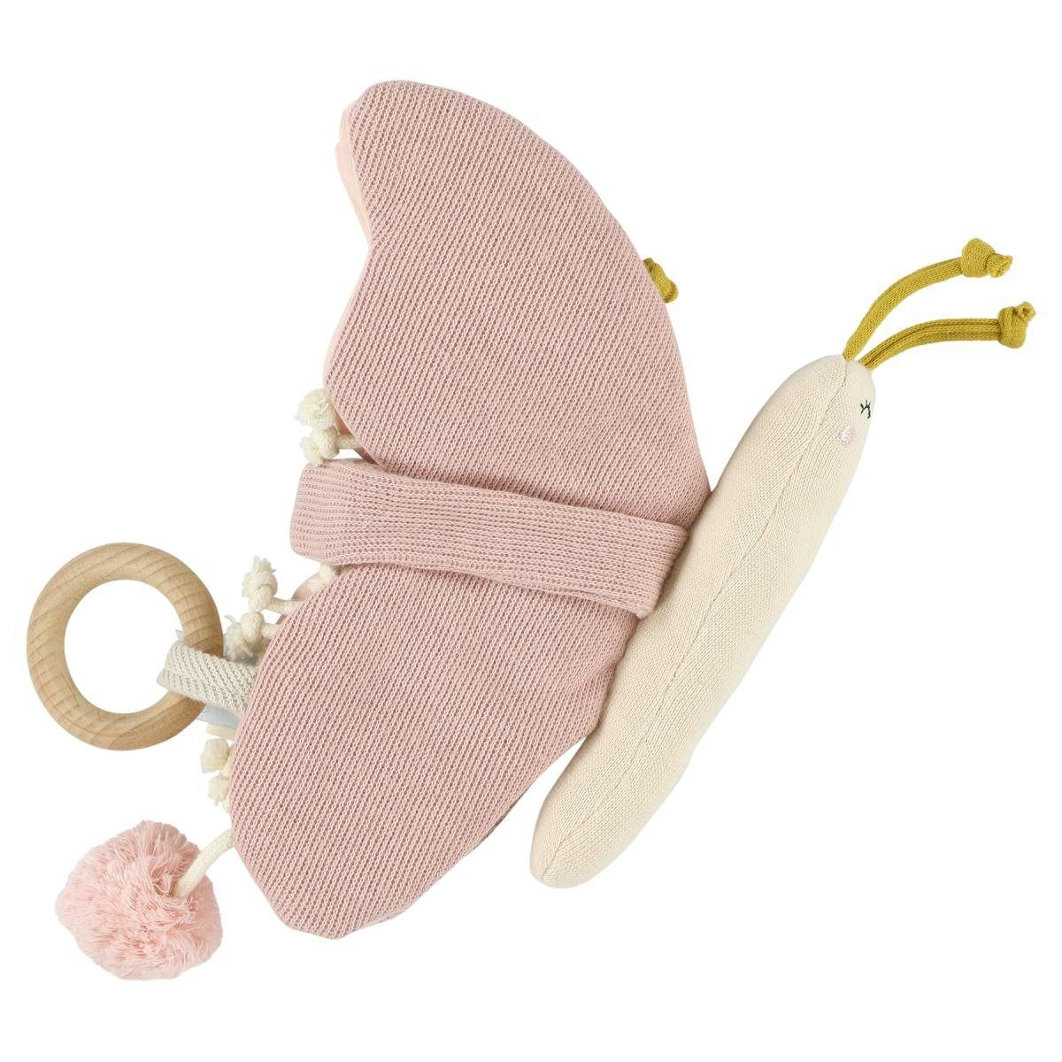 Trixie Baby Stoffbuch Stoffbuch mit Aktivitäten Schmetterling Babybuch