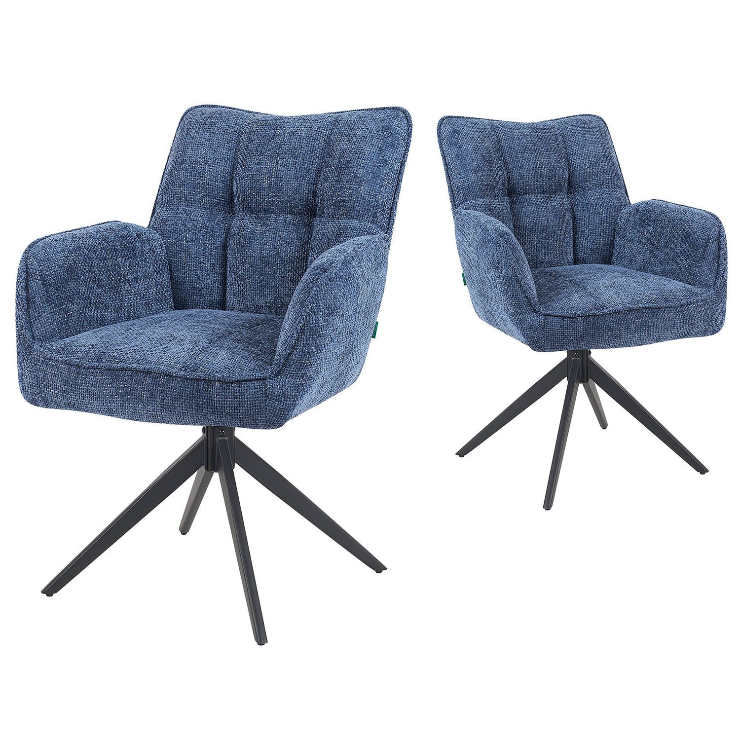 DUBI Möbel Polsterstuhl Mika-Enya 2er-Set, Federkern, günstig online kaufen