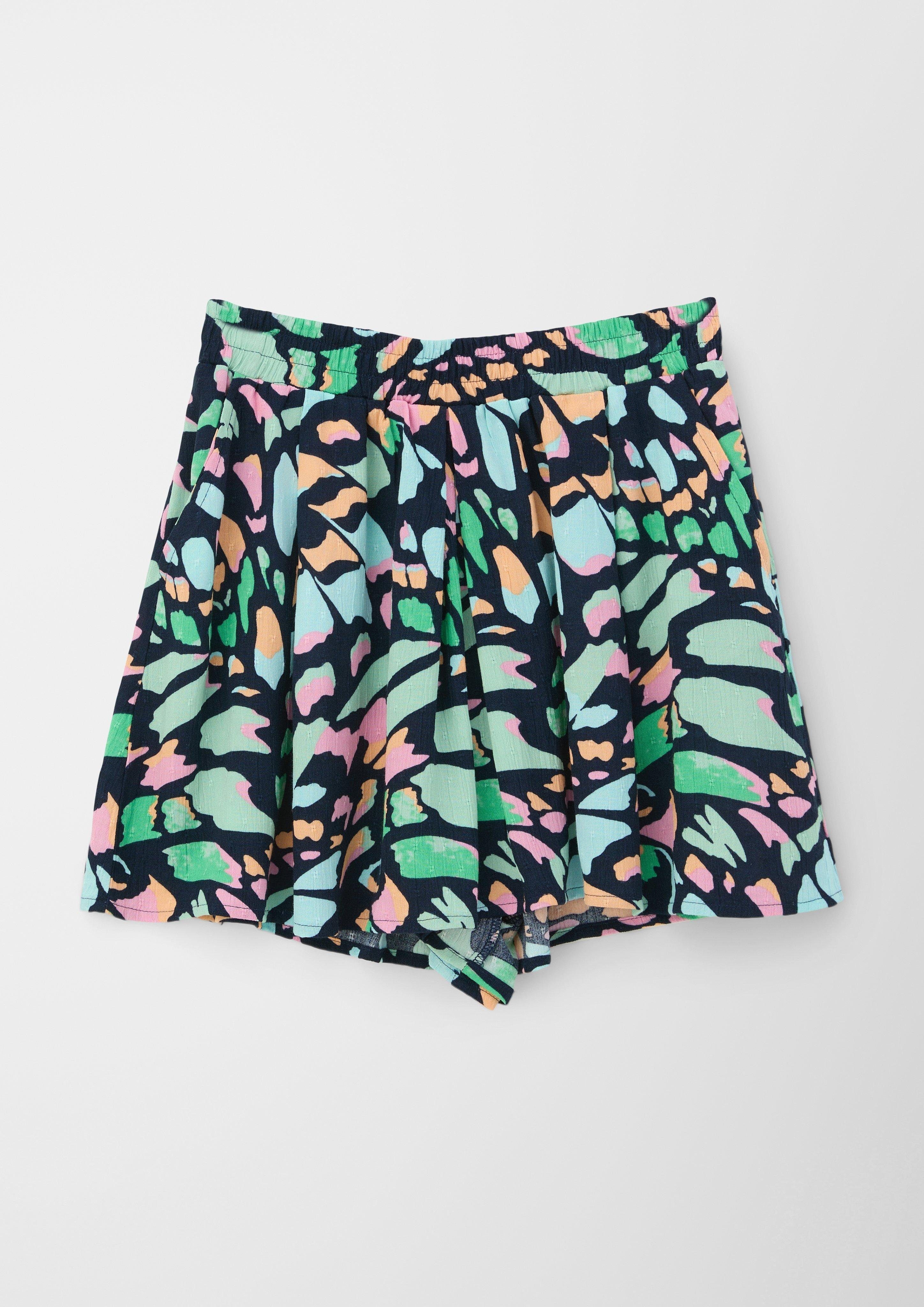 & Allover-Print Hose mit Shorts Shorts s.Oliver