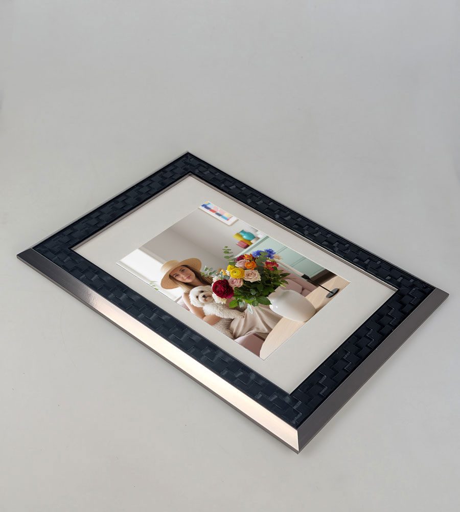 IDEAL TREND Bilderrahmen Barockrahmen Bilderrahmen Modern Glamour Flechtstr günstig online kaufen