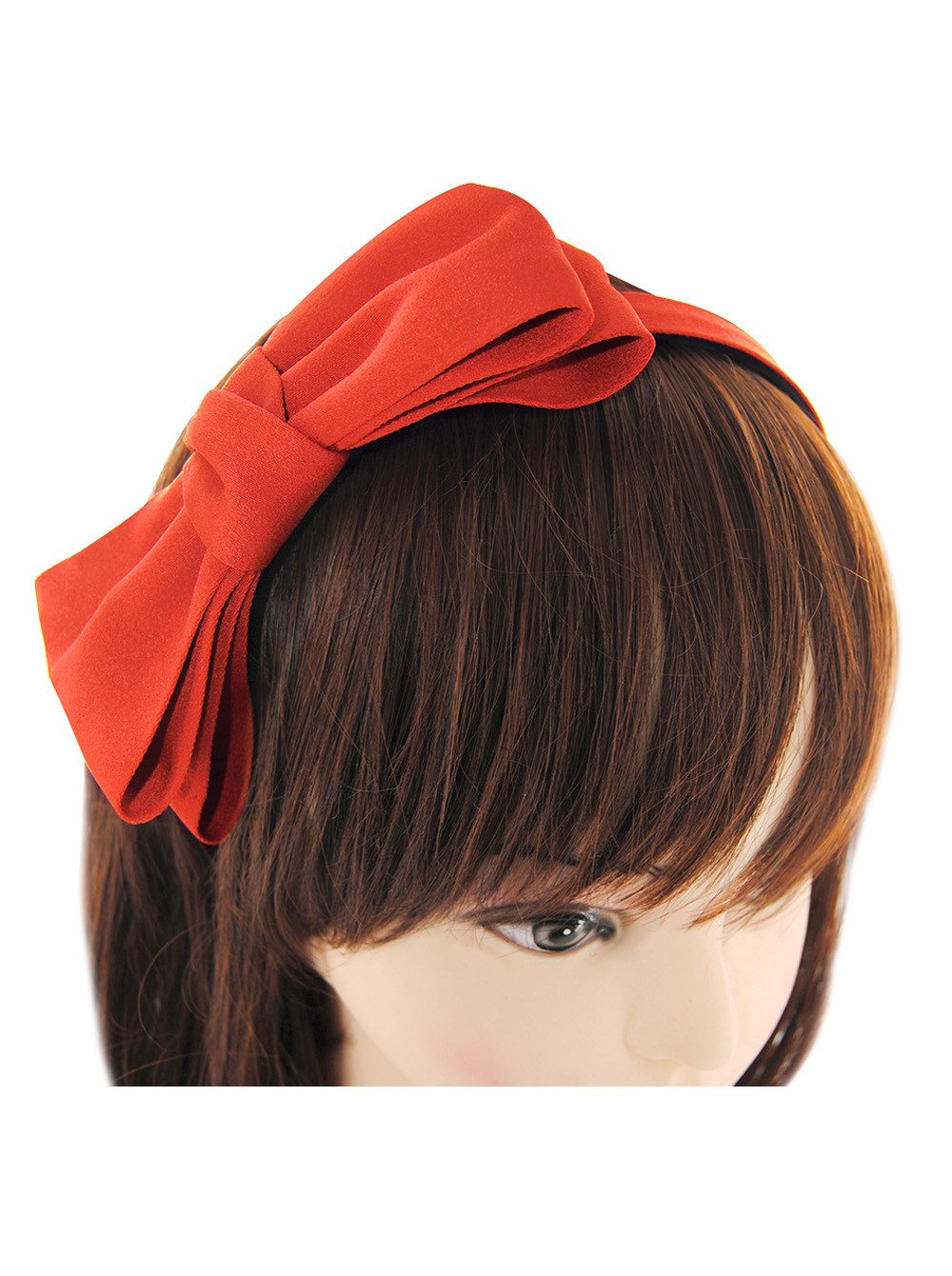 axy Haarreif Haarreif mit große Schleife 14 cm x 7 cm, Damen Haareifen Haarband