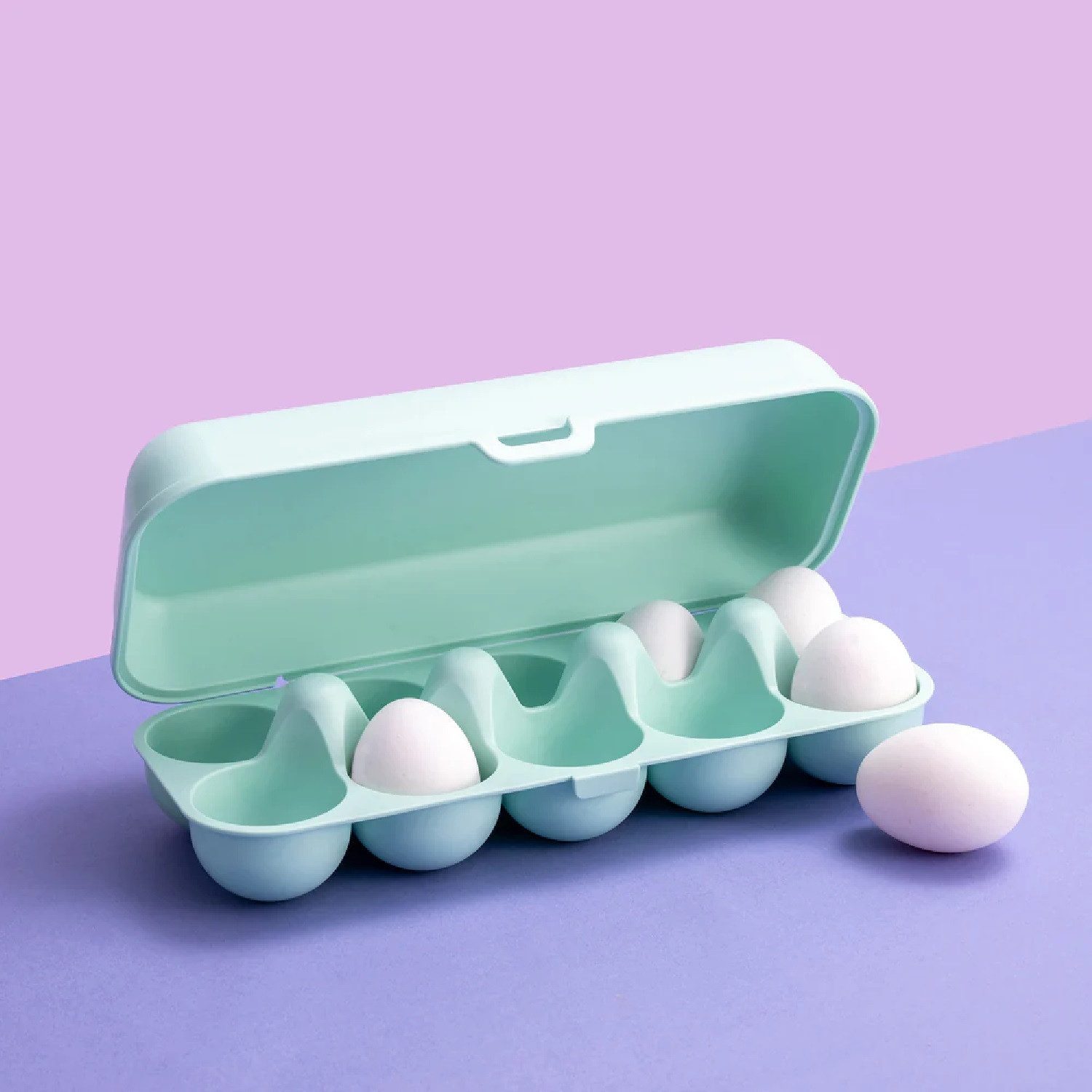 KOZIOL Eierkorb Eierbox Eggs To Go sweet green, Kunststoff