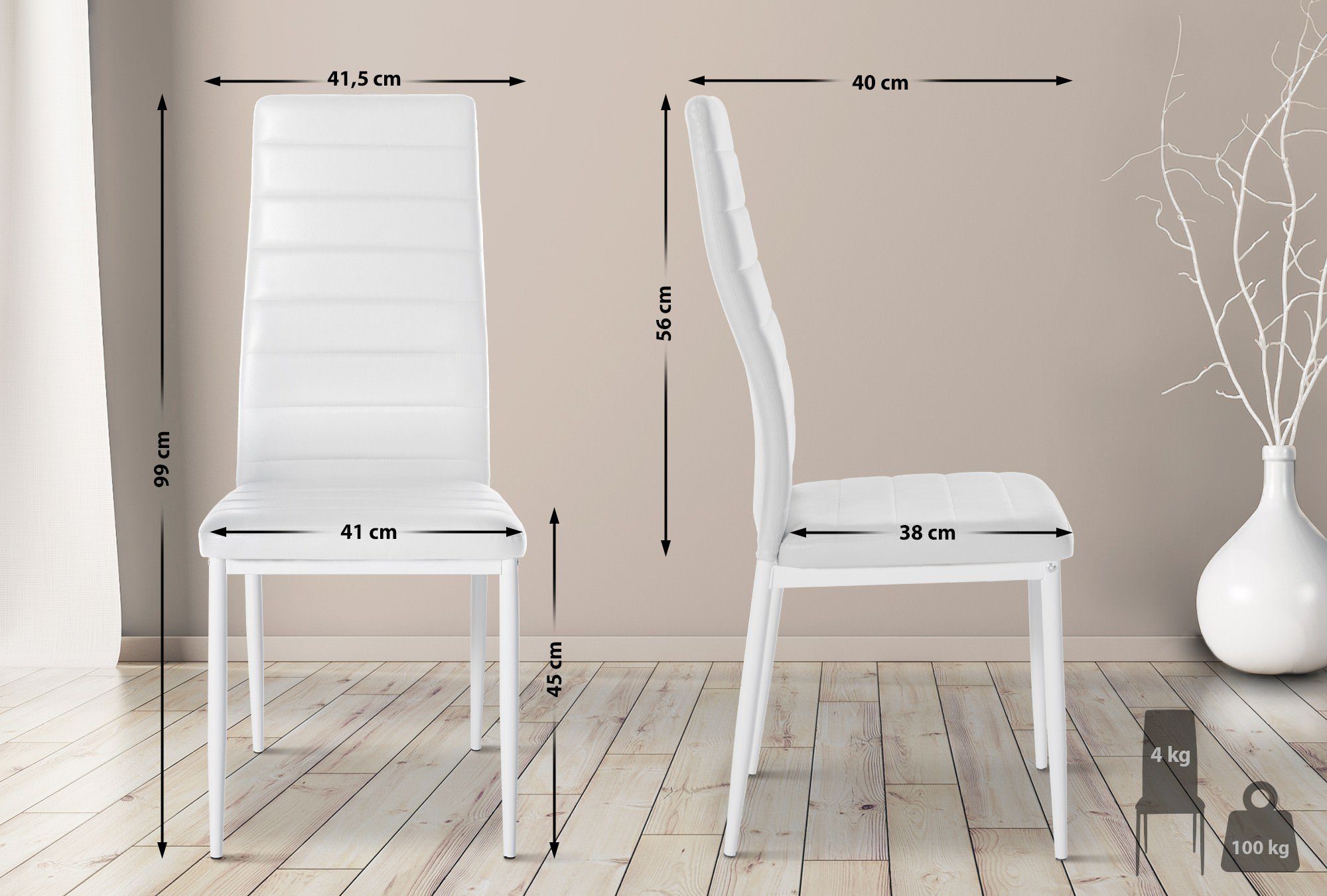 CLP Esszimmerstuhl Mayfair (6er Set), gepolstert günstig online kaufen