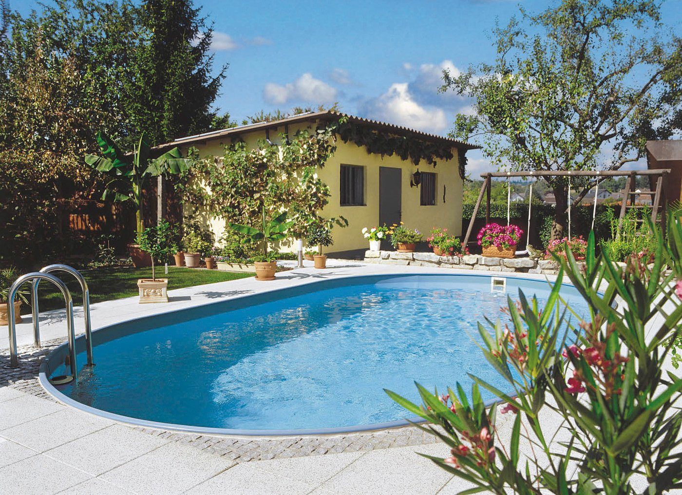 Clear Pool Ovalpool (Set, 4-tlg), 490x300x120 günstig online kaufen
