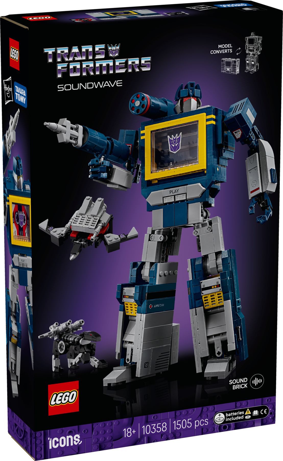 LEGO® Icons 10358 Transformers: Soundwave Konstruktionsspielsteine günstig online kaufen