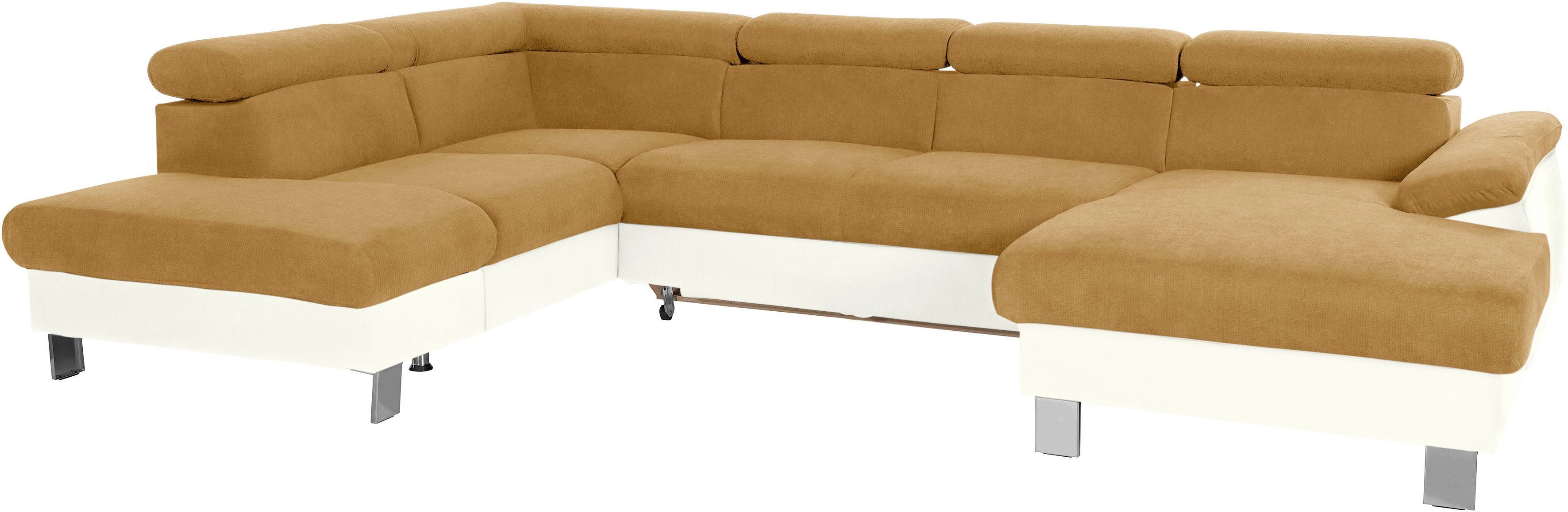 COTTA Wohnlandschaft "Komaris U-Form, B: 320 cm" mit Kopfteilverstellung, o günstig online kaufen