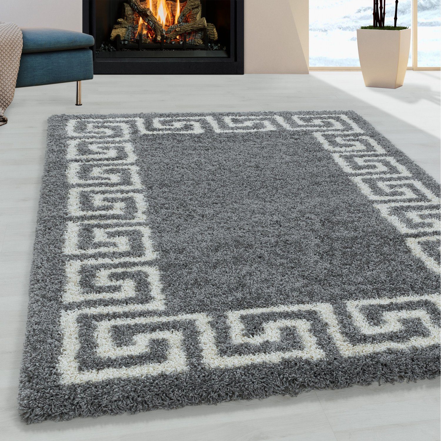 Homtex Hochflor-Teppich, 240 x 340 cm, günstig online kaufen