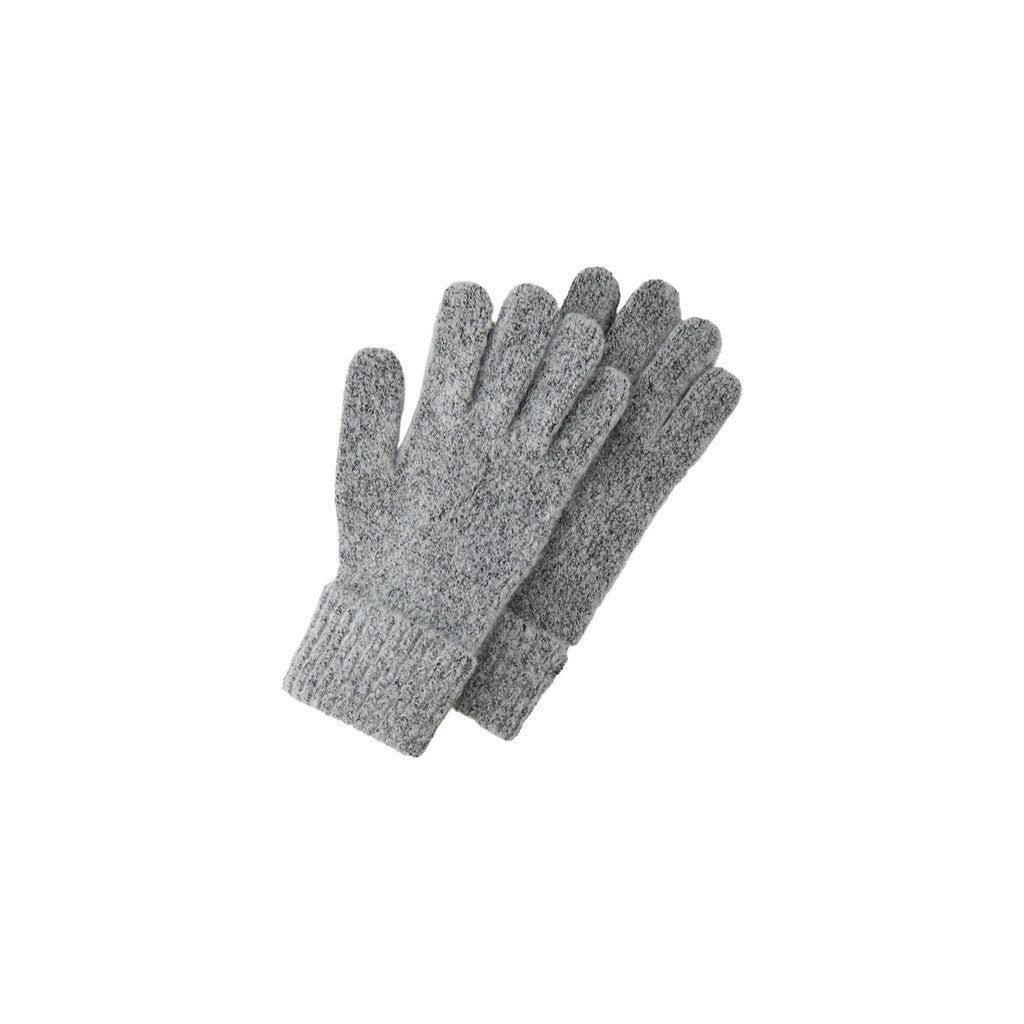 pieces Strickhandschuhe Pyron New Light Grey Melange