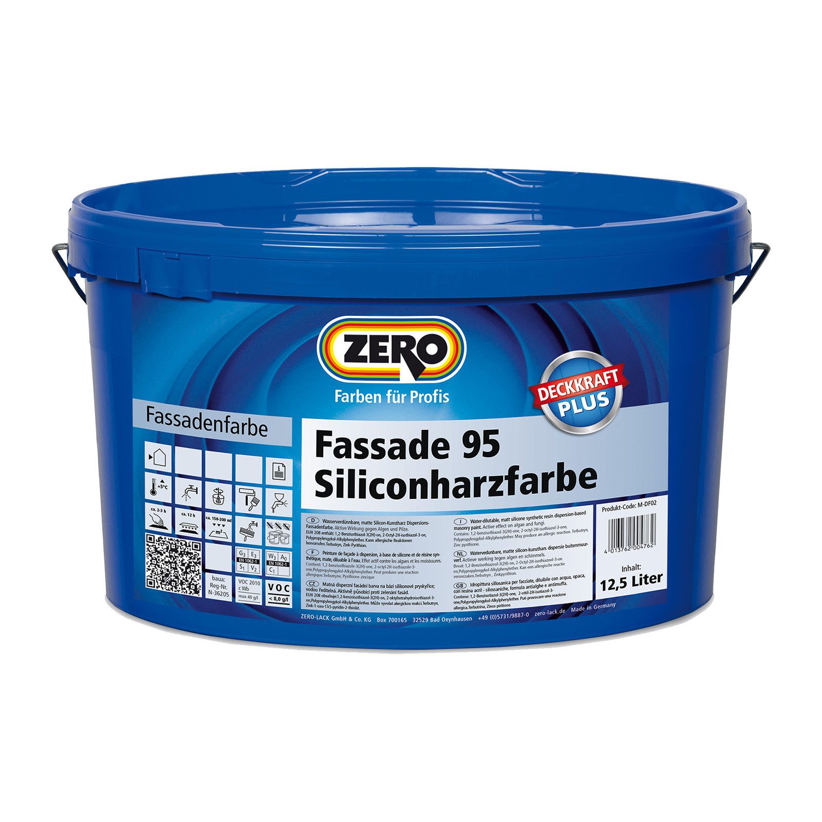 ZERO-Lack Fassadenfarbe Fassade 95 weiß 12,5 ltr.