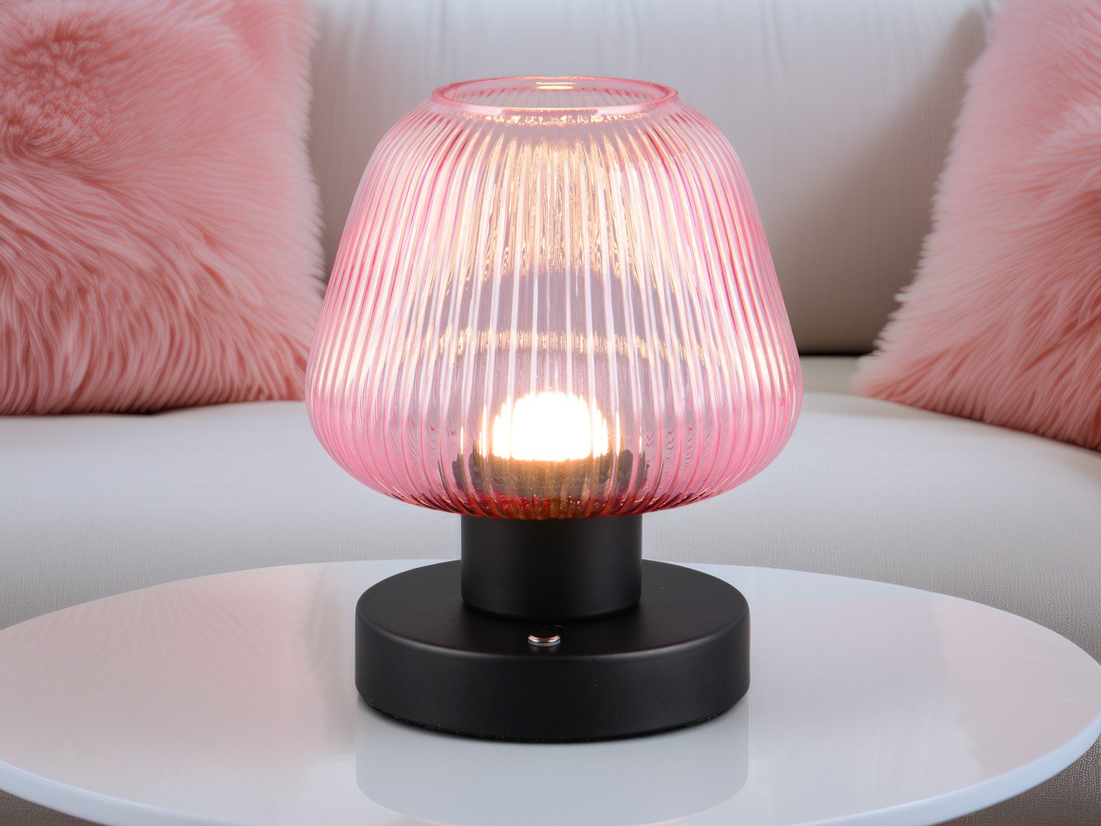 meineWunschleuchte LED Tischleuchte, Dimmfunktion, LED fest günstig online kaufen