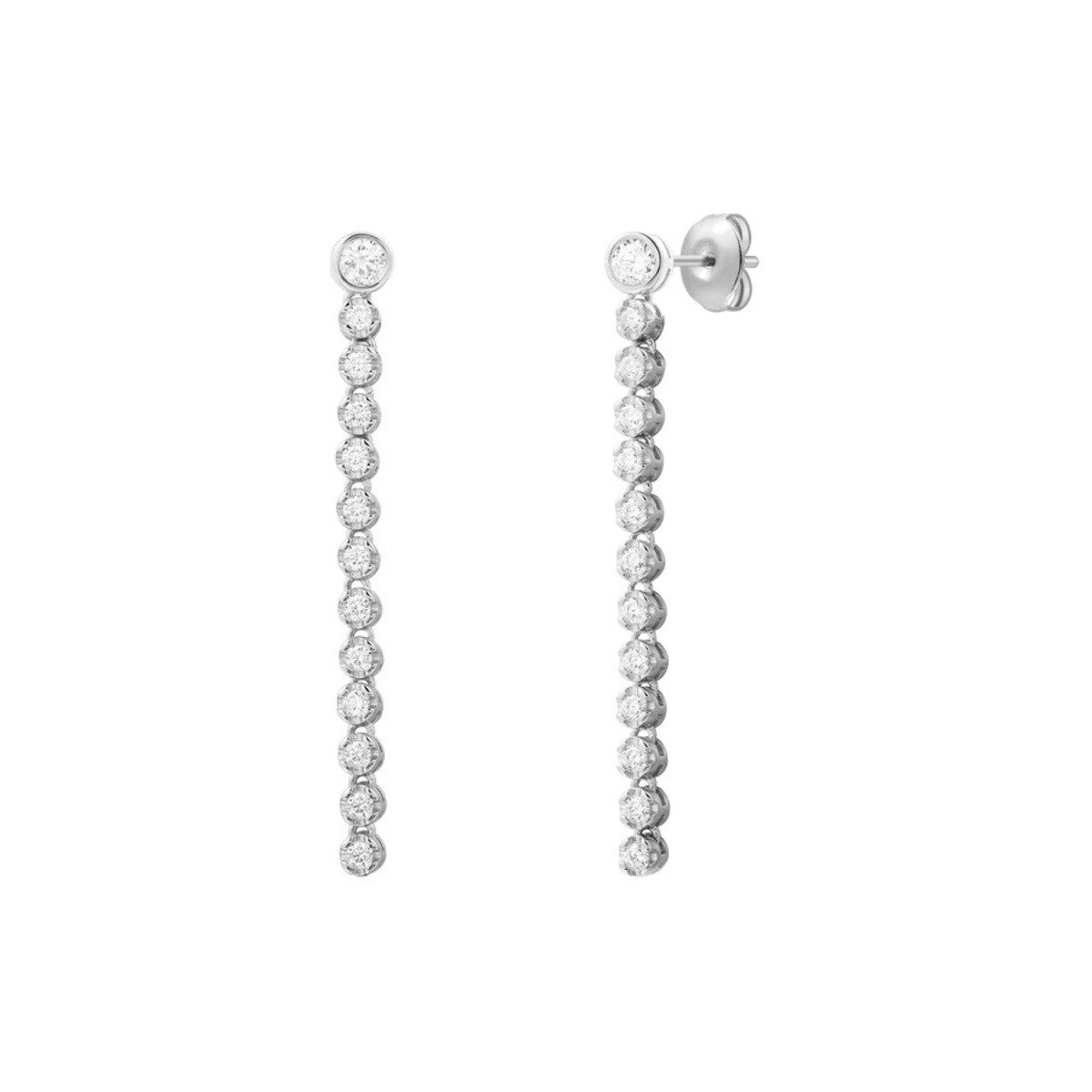 XENOX Paar Ohrhänger Xenox Ohrringe Ohrhänger Damen Venice Zirkonia Sterlingsilber XS91964