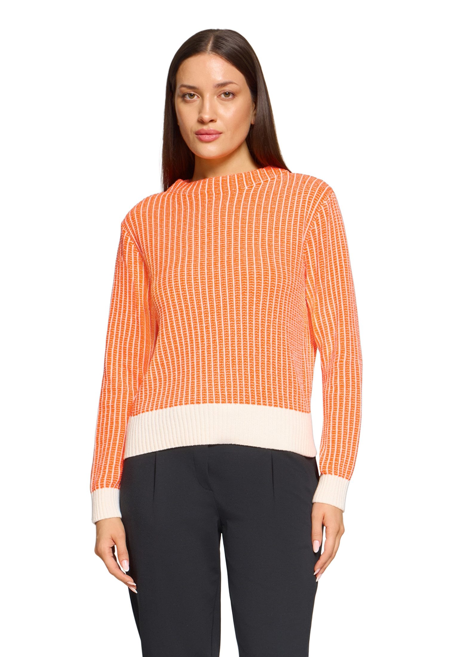 Betty&Co Strickpullover Damen mit Strickdetails (1-tlg)