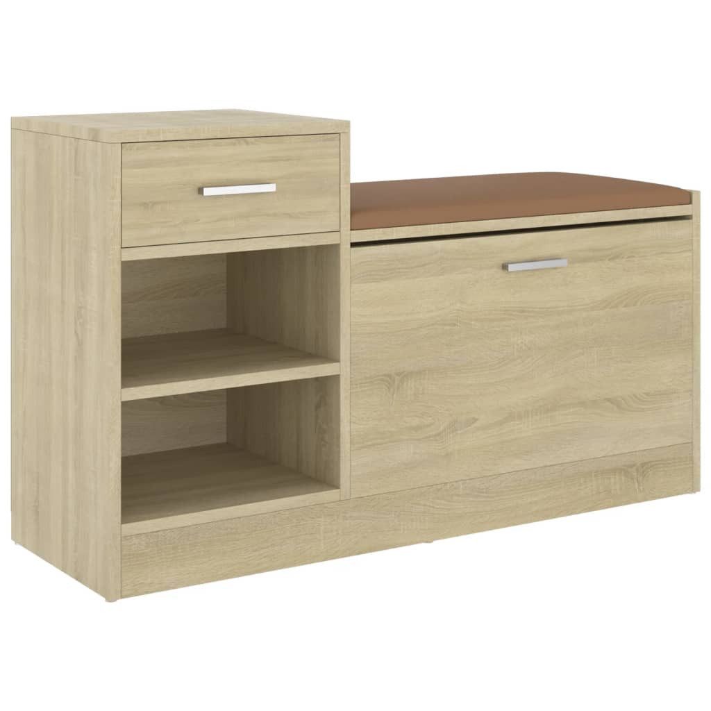 vidaXL Schuhregal Schuhbank Sonoma-Eiche 94,5x31x57 cm günstig online kaufen