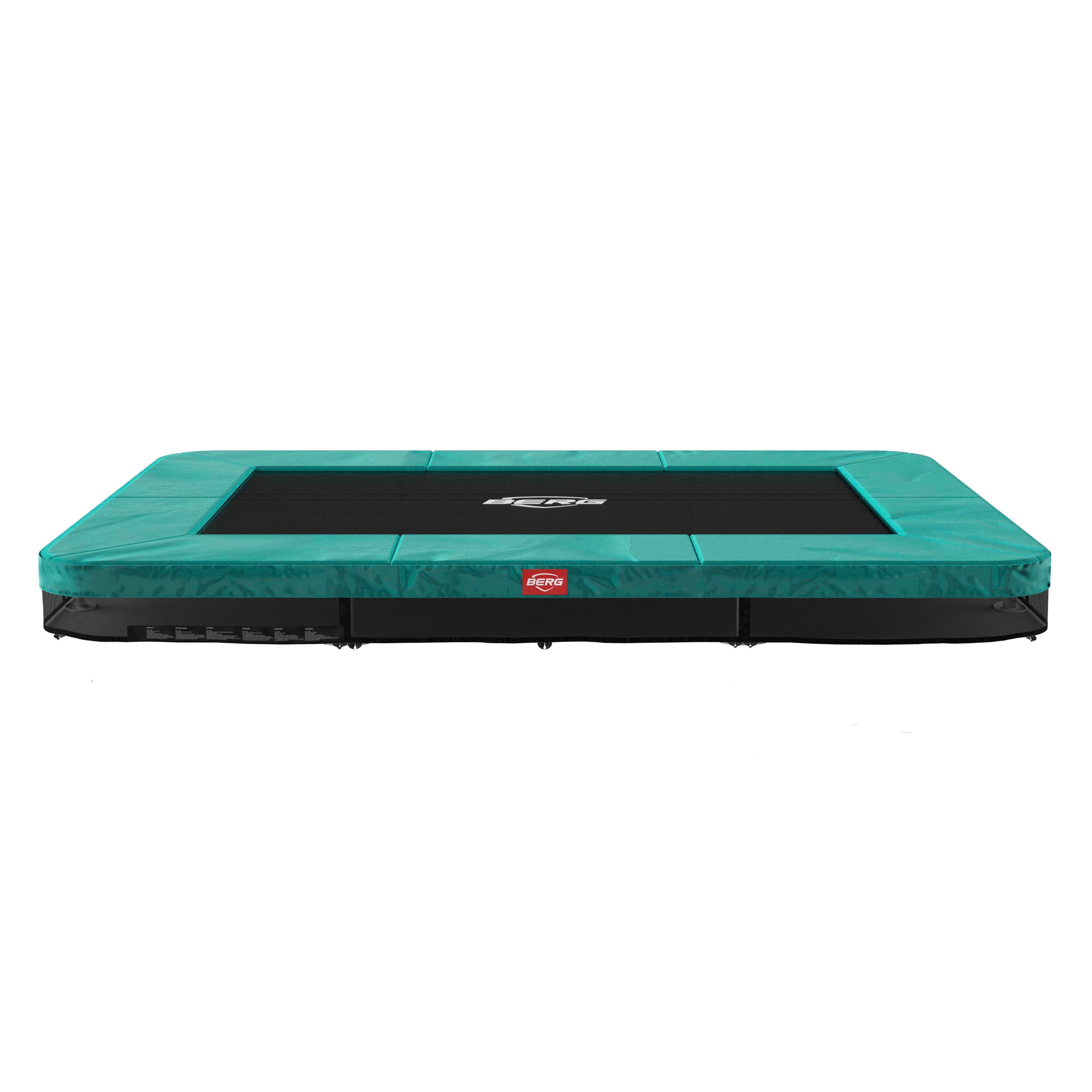 Bodentrampolin InGround rechteckig 280 x 190 cm grün ohne Netz Ultim Favorit Sports