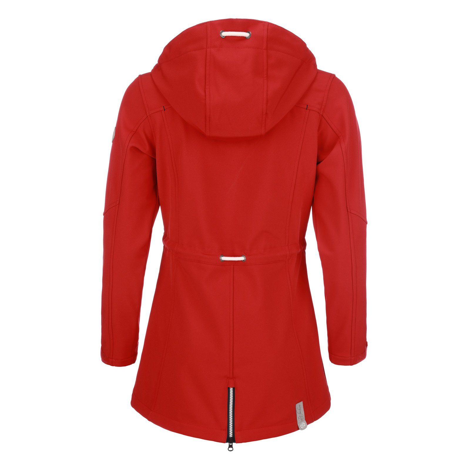 Taillenregulierung Damen Kapuze mit Jacke Dry - und Binz Fashion Softshelljacke Softshell-Mantel rot
