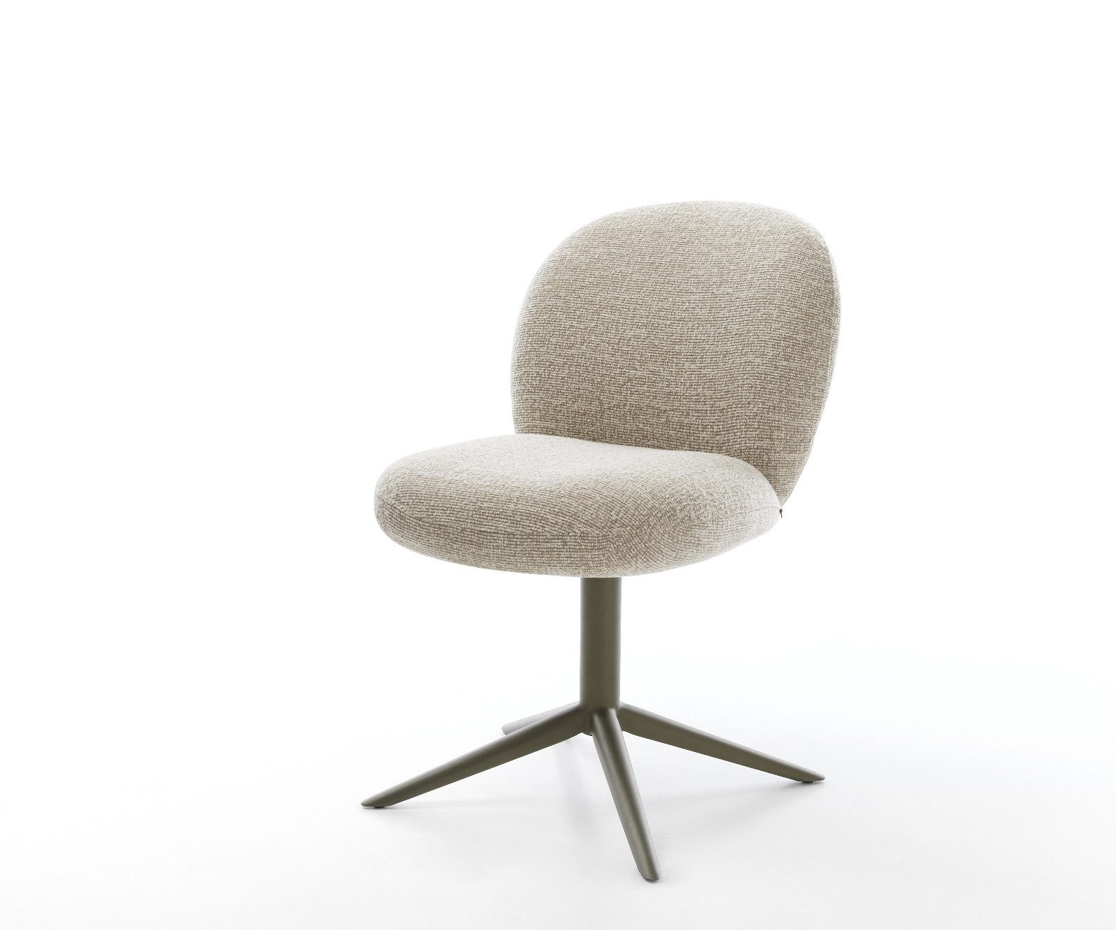 DELIFE Polsterstuhl Nube-Flex, Fußkreuz Effektfinish Titan günstig online kaufen
